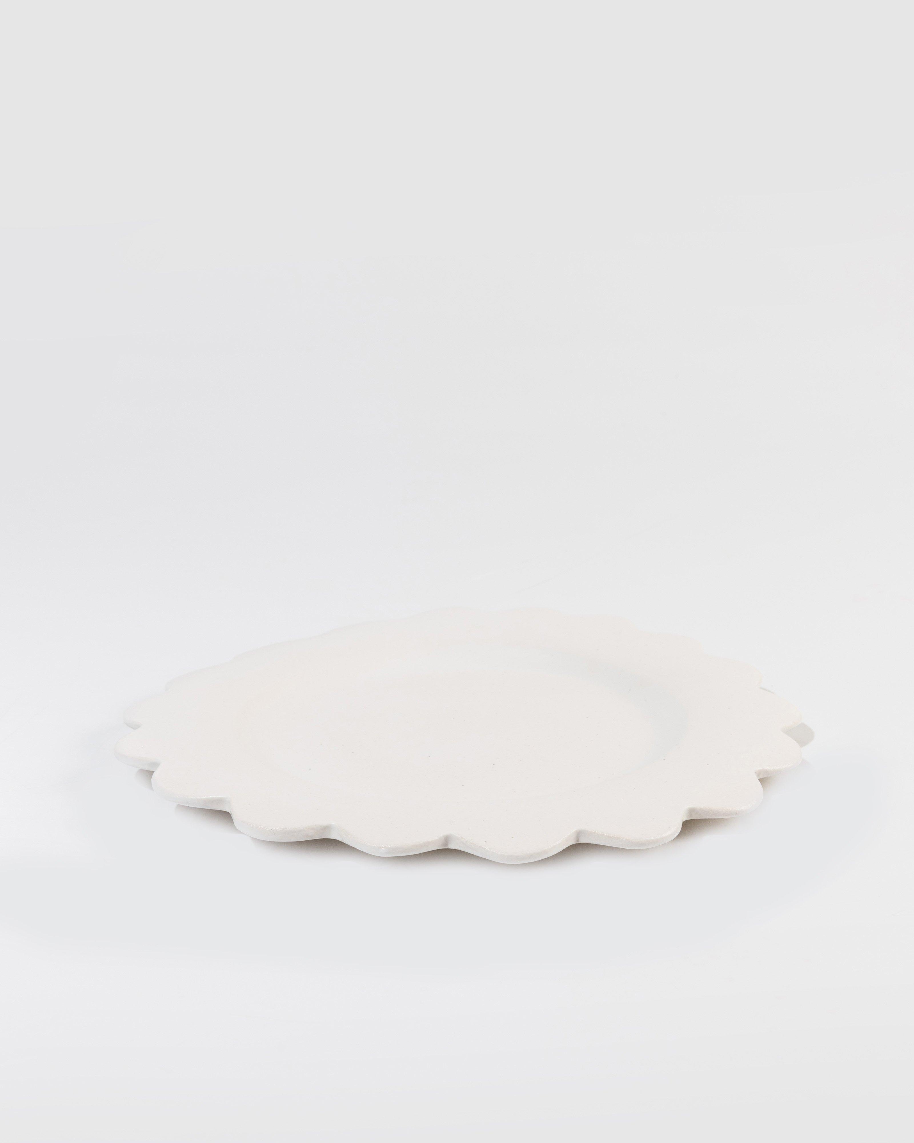 Scallop Side Plate -  milk