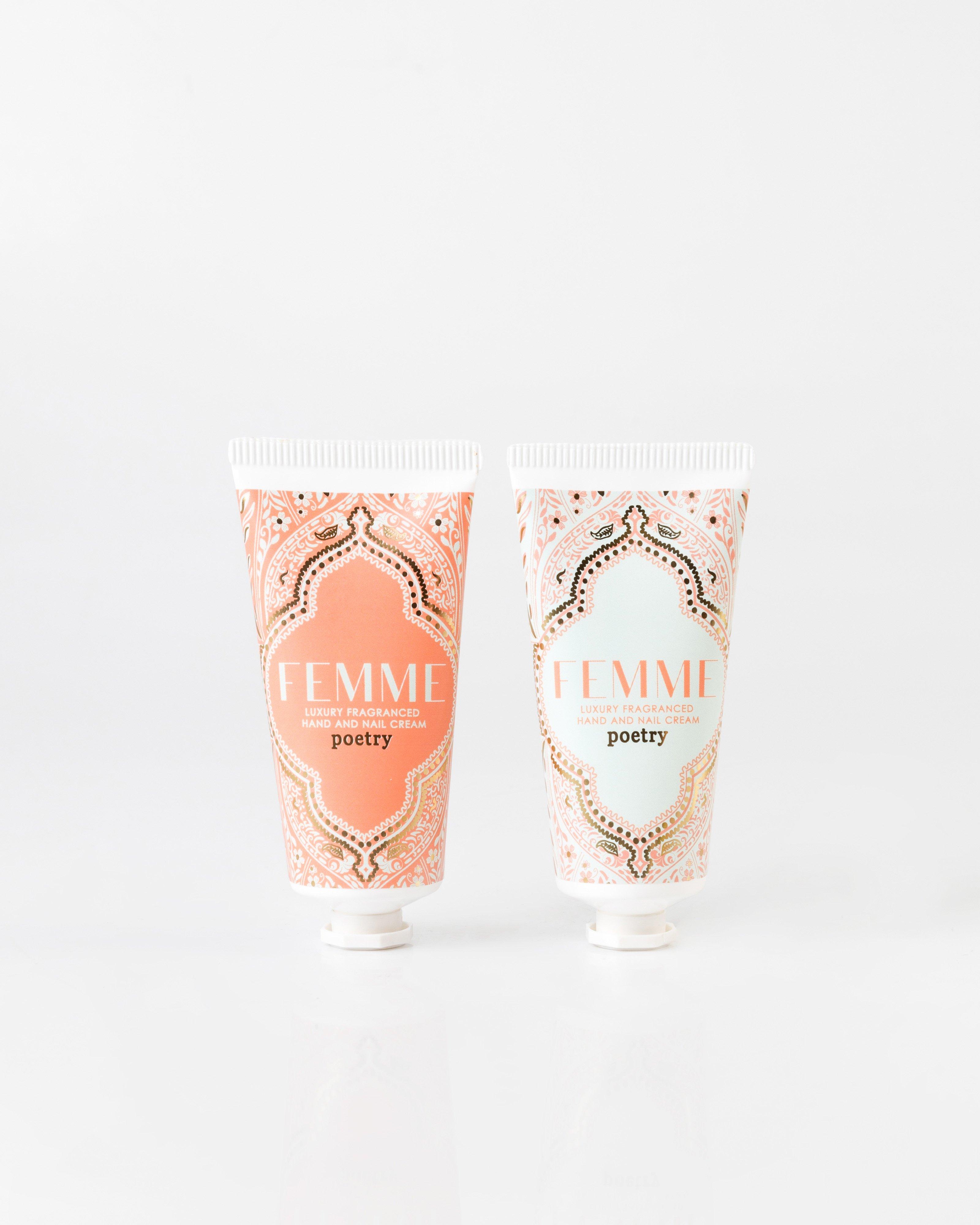 Femme Hand & Nail Cream Set -  peach