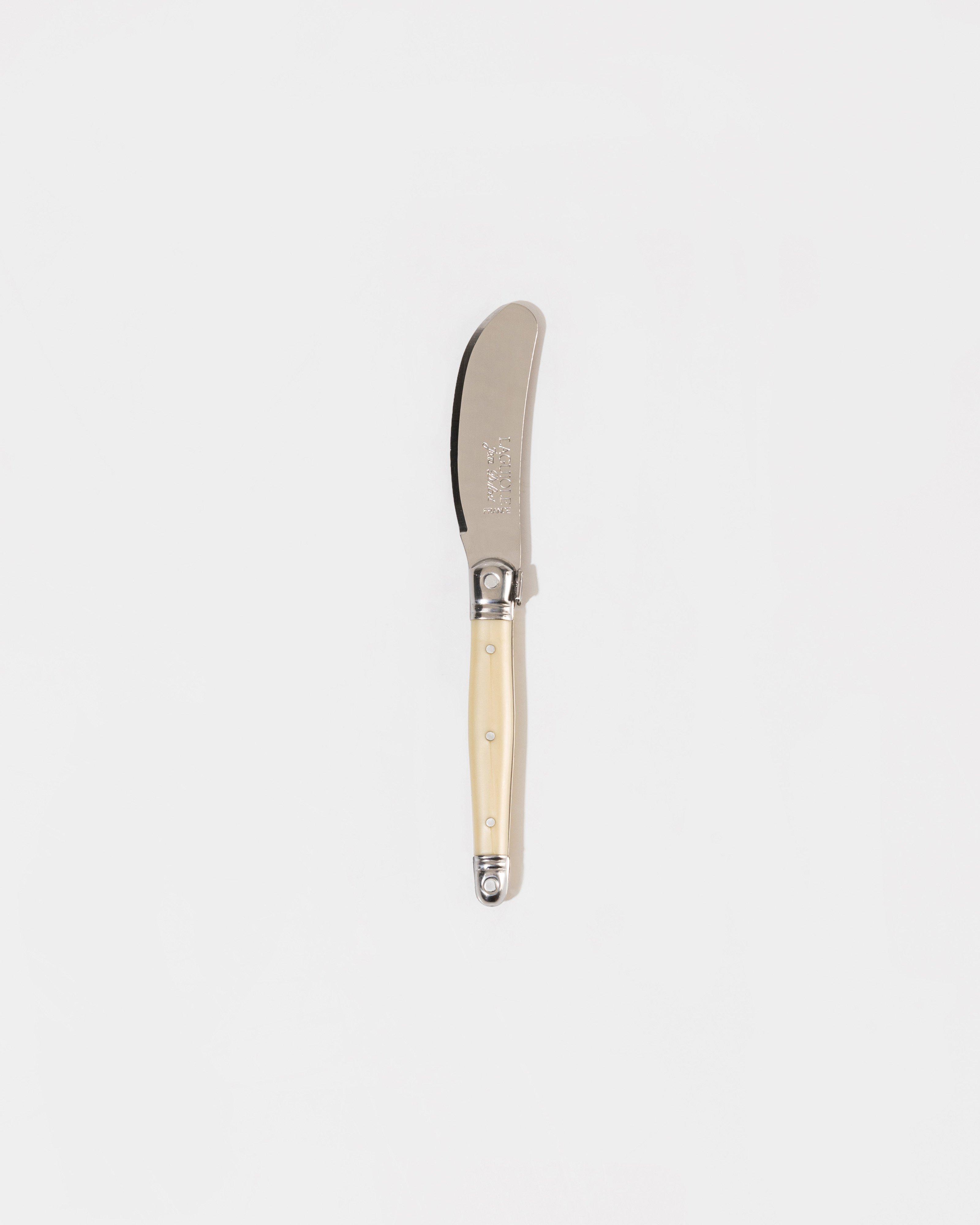 Laguiole Single Spreader Knife -  bone