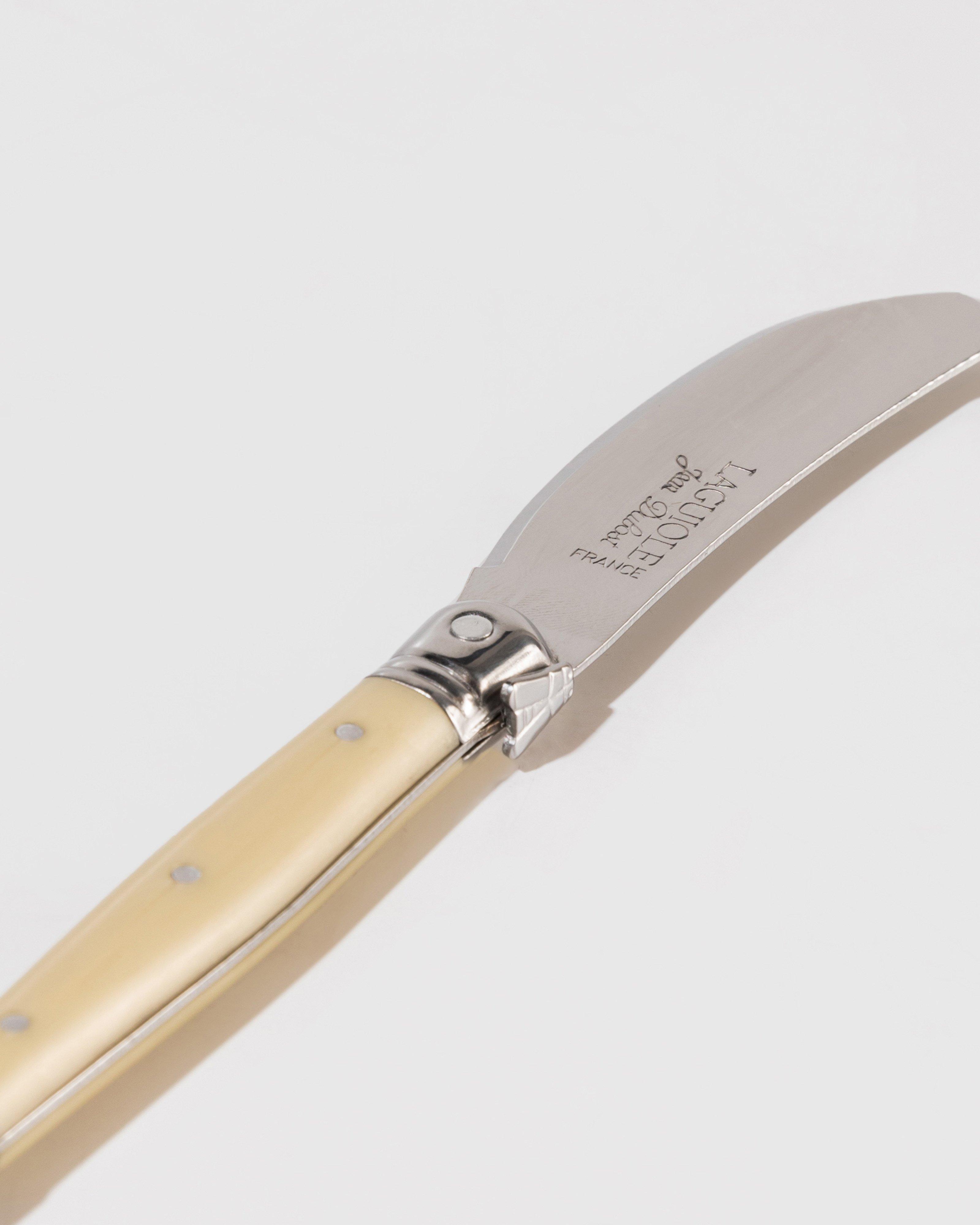 Laguiole Single Spreader Knife -  bone