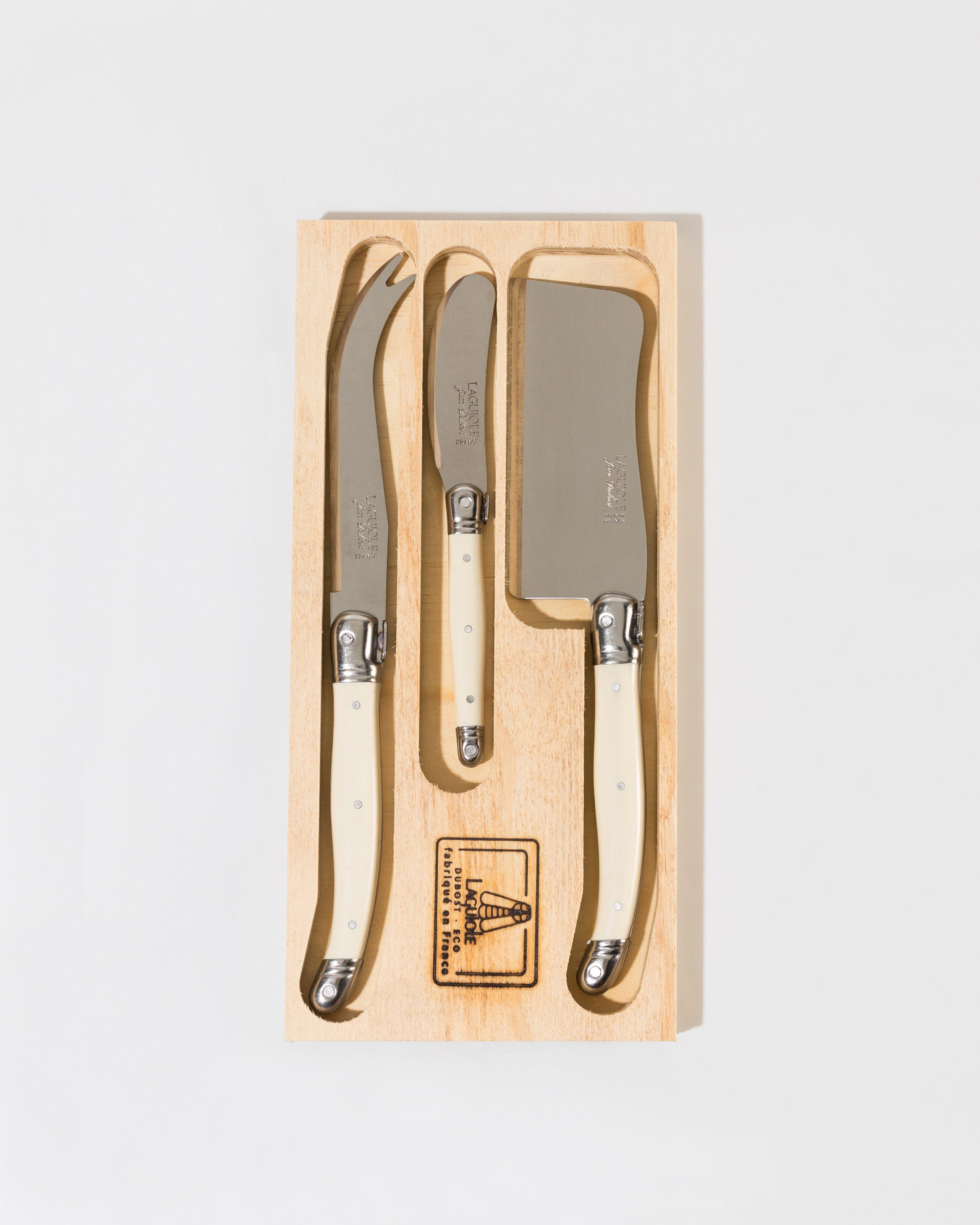 Laguiole Cheese Knife Set -  bone