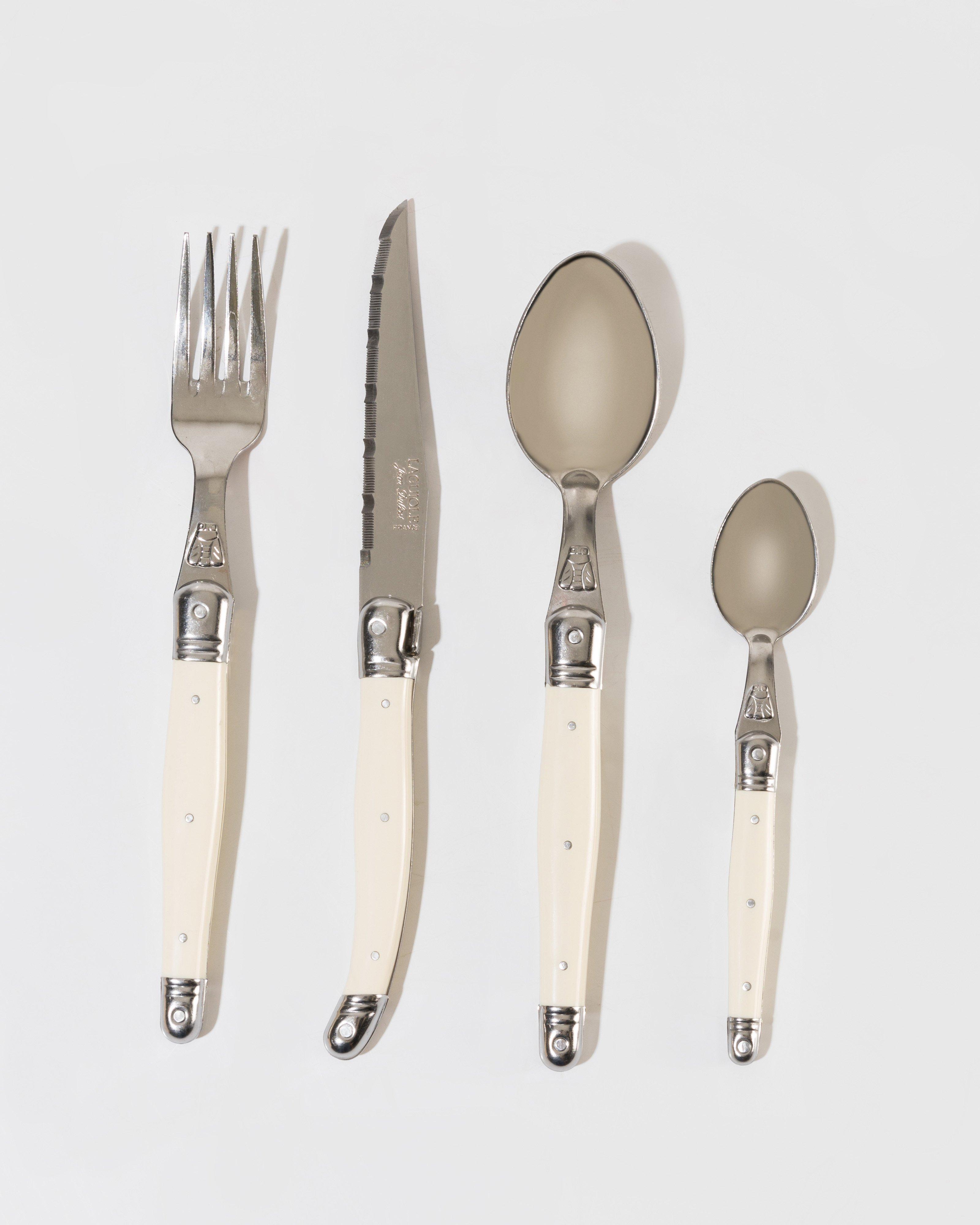 Laguiole Natural Cutlery Set -  bone