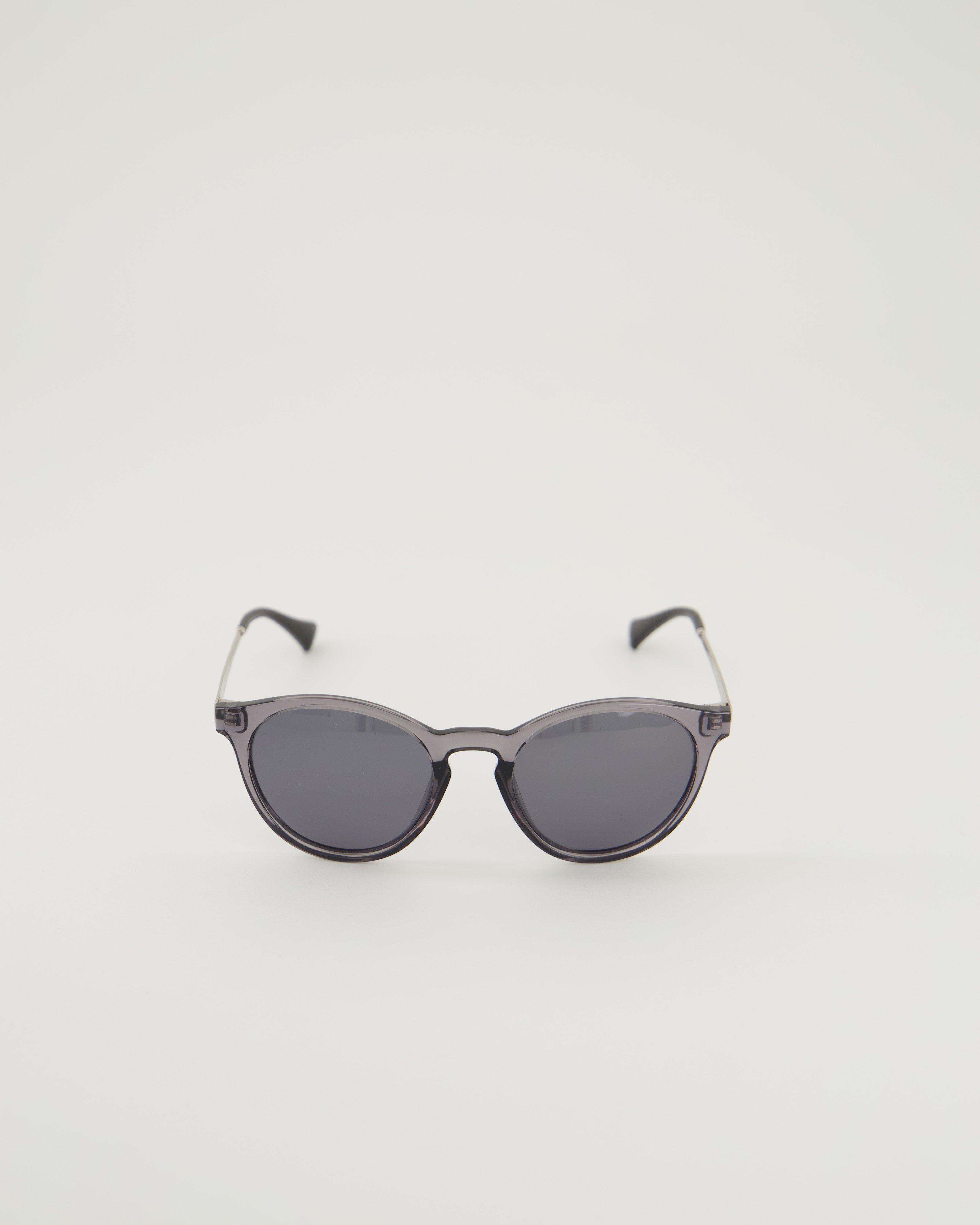 Polarised Contemporary Round Sunglasses -  grey