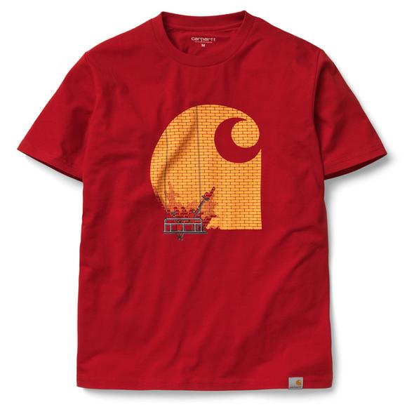 Carhartt WIP Brickwall T-Shirt - Red/Saffron