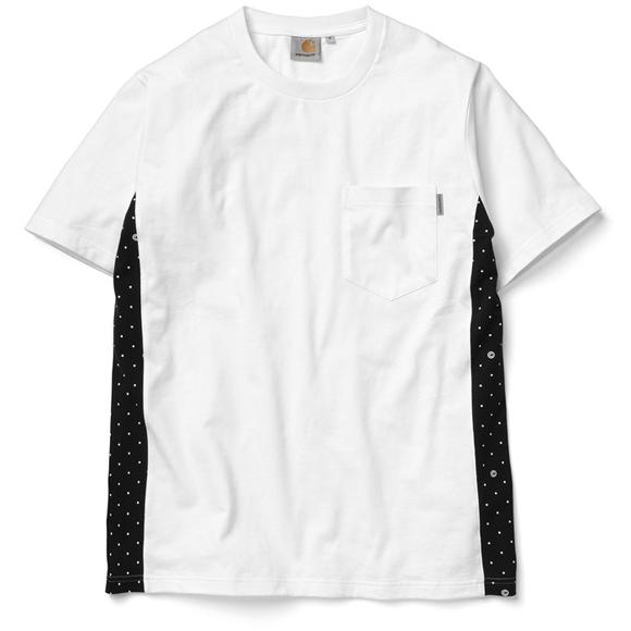 Carhartt WIP Glan T-Shirt - White/Copyright Print, Black