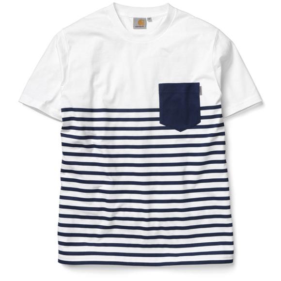 Carhartt WIP Tempe T-Shirt White/Metro Blue
