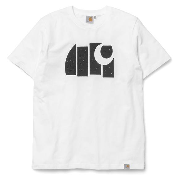 Carhartt WIP Black C T-Shirt - White/Black