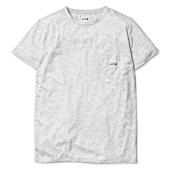 A.P.C. + Carhartt Tee / Light Grey Heather