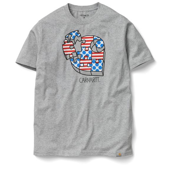 Carhartt WIP Puzzled C T-Shirt - Grey Heather