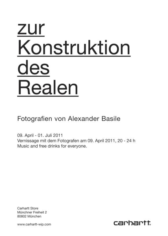 alexander basile expo carhartt store munich flyer