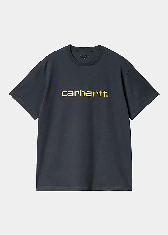 Carhartt WIP Short Sleeve Carhartt Embroidery Tshirt em Azul