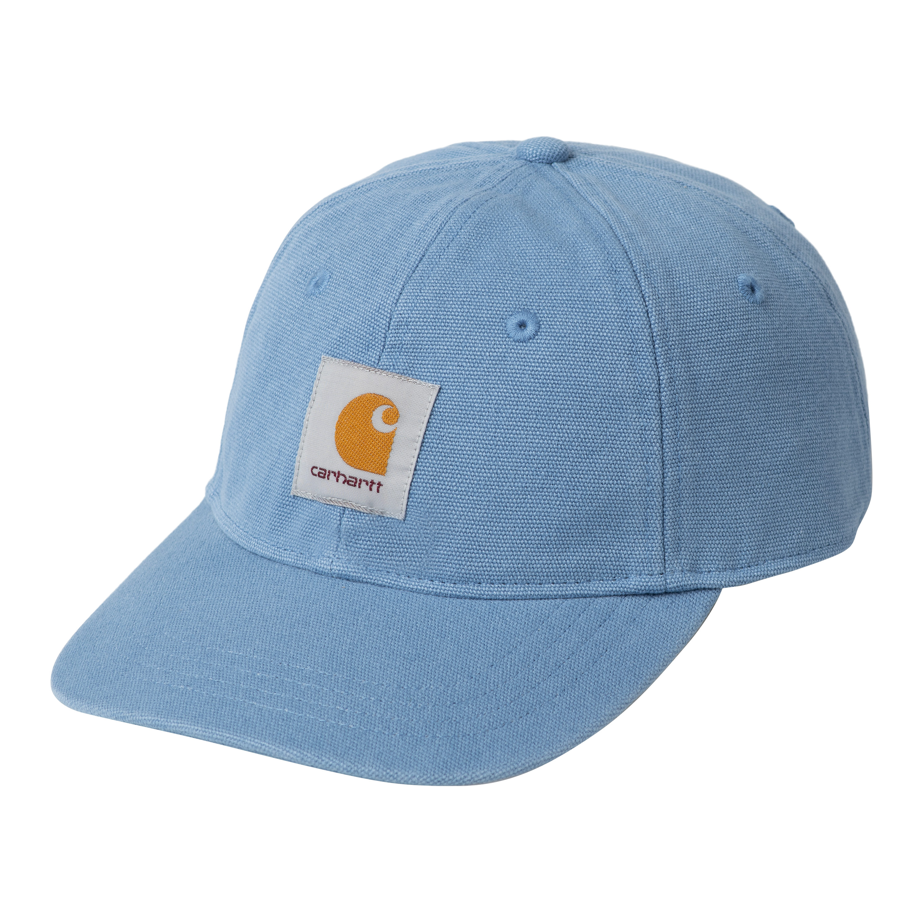 Carhartt WIP Canvas 6-Panel Cap Blue Japser/White stone washed