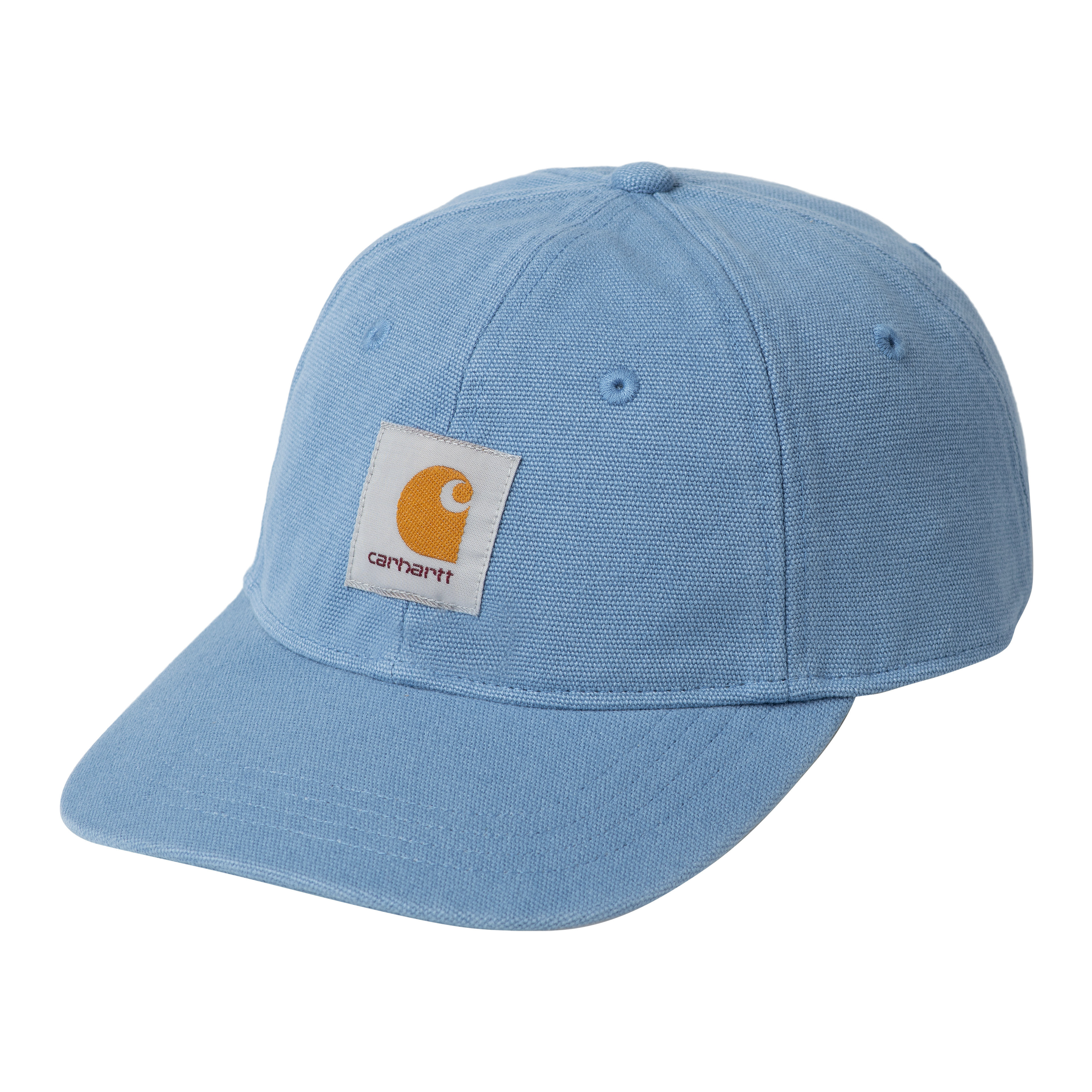 Carhartt WIP Canvas 6-Panel Cap, Blue Japser/White | Official