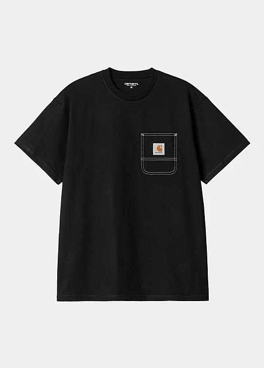Carhartt WIP Short Sleeve Work Pocket T-shirt in Nero