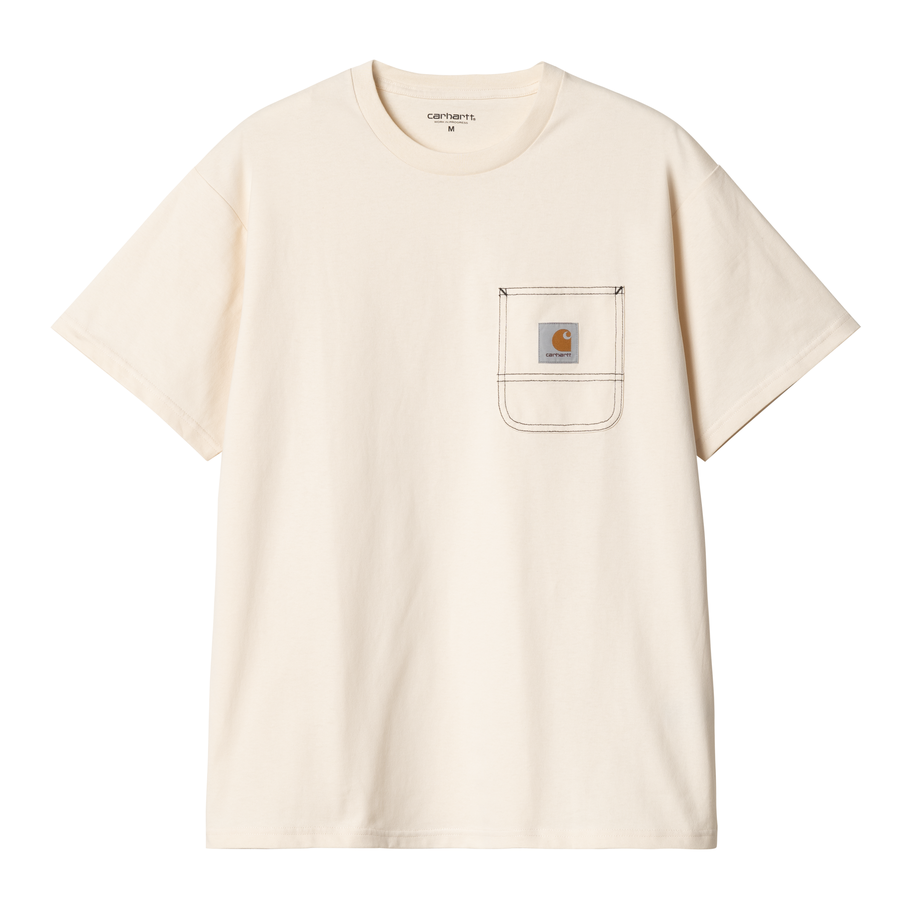 Carhartt WIP Short Sleeve Work Pocket T-shirt in Beige