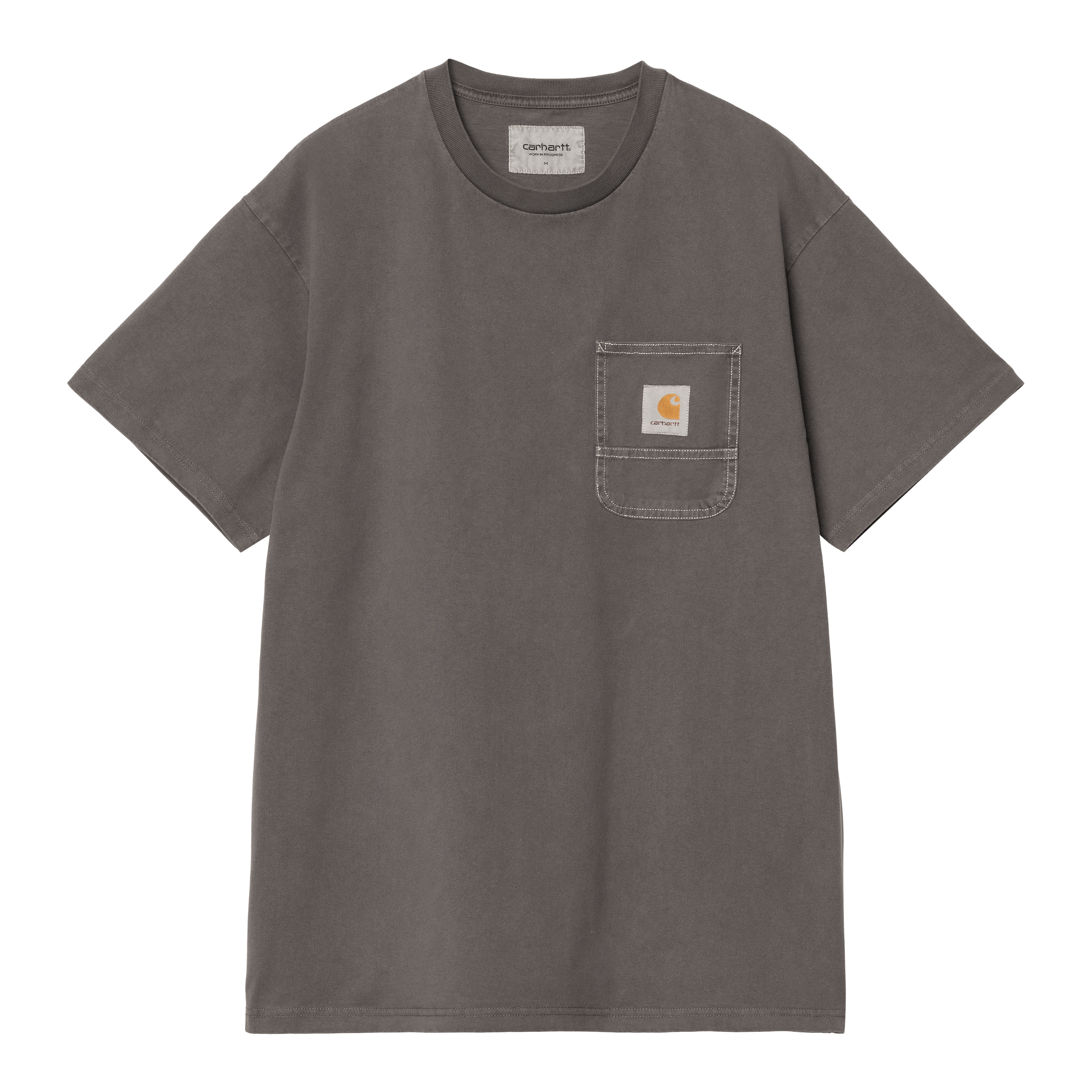 Tシャツ・カットソー Carhartt Wip T-shirt applied pocket Carhartt WIP S/S Work Pocket T-shirt, Soot/White | Official