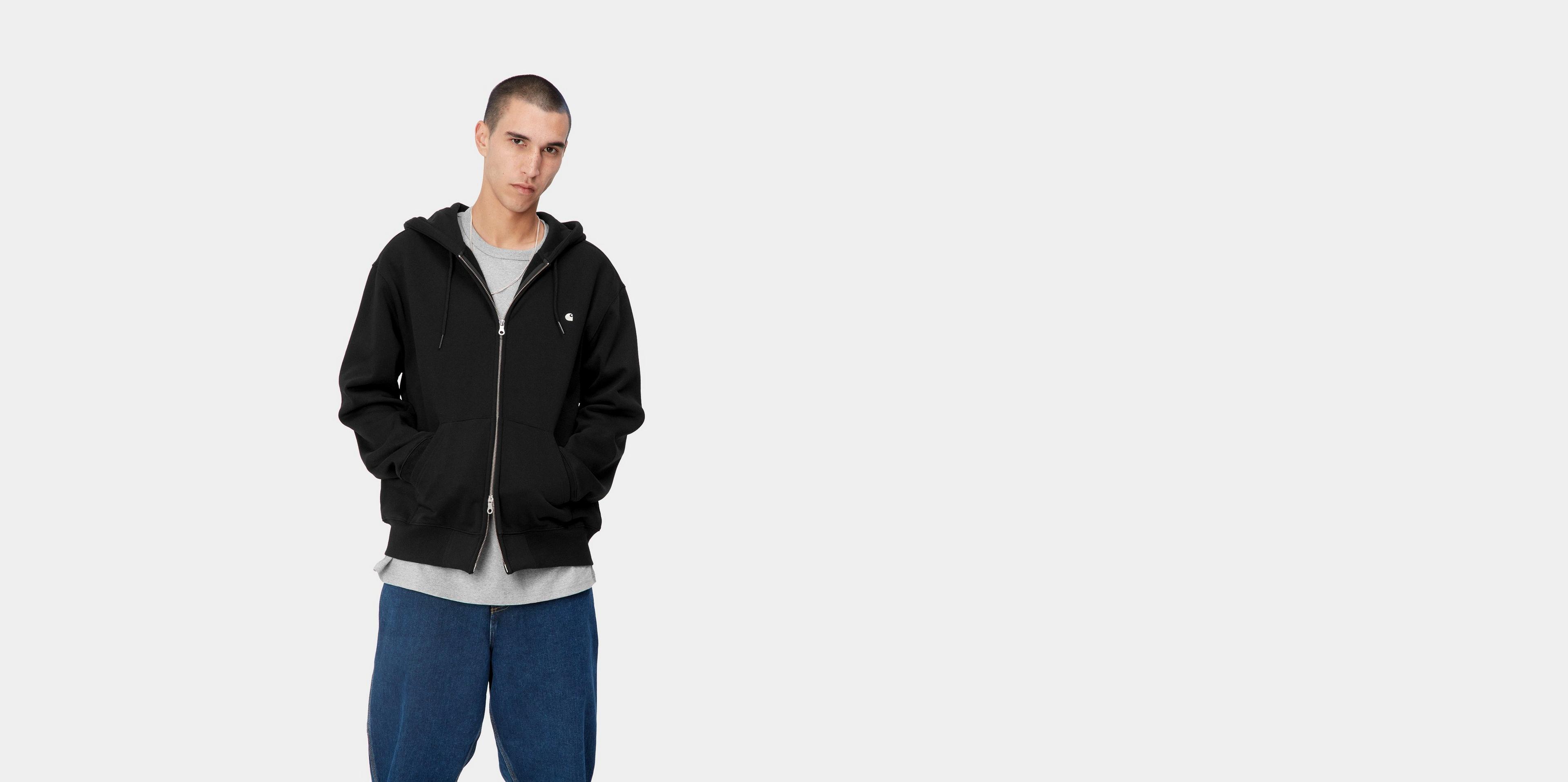 Carhartt WIP Hooded Madison Jacket, Black/Wax | Official Online Store