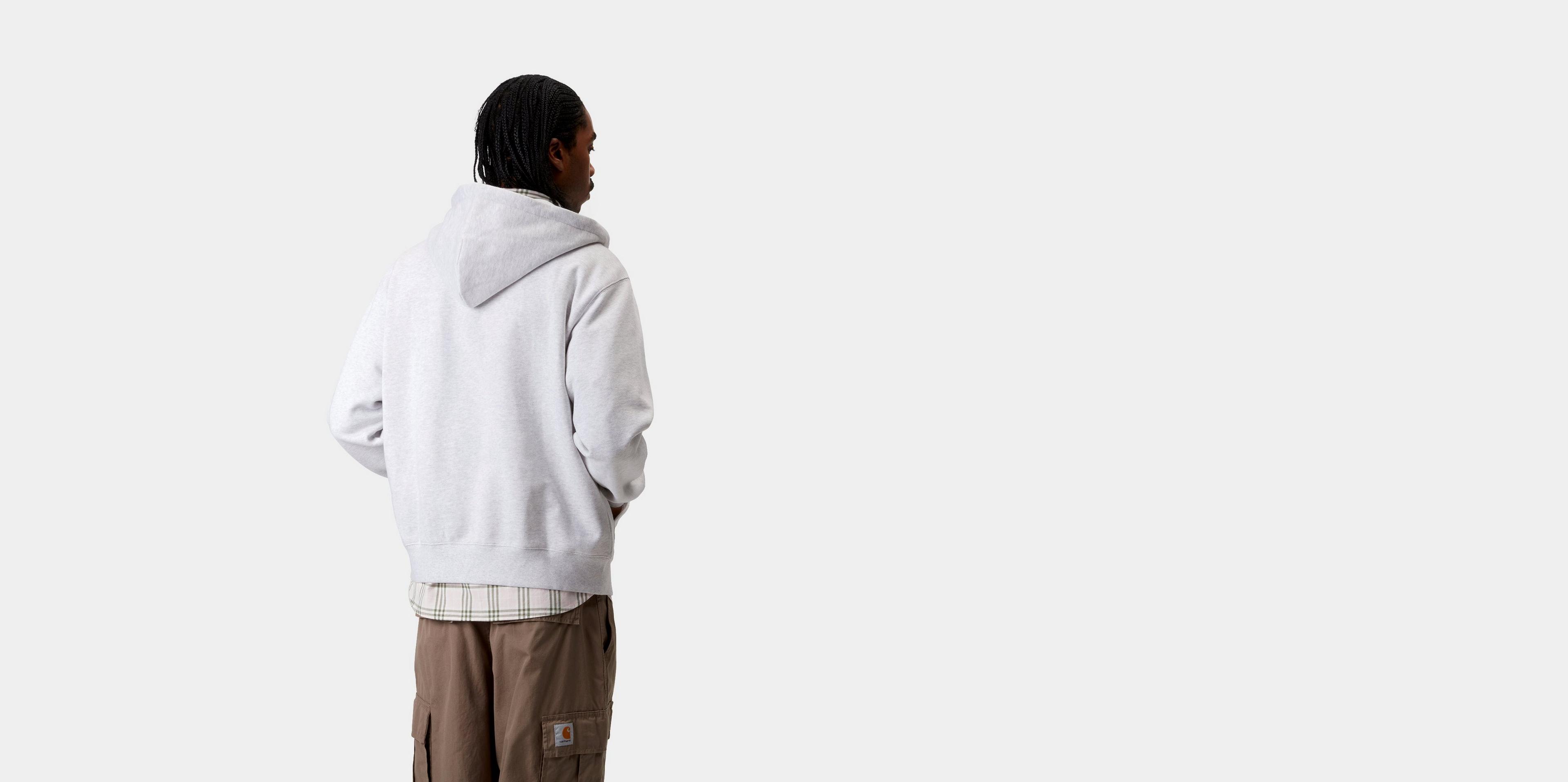 [CARHARTTWIP] HOODED MADISON JACKET ★大人気★ Carhartt WIP Hooded Madison Jacket, Grey Heather/Dark Navy