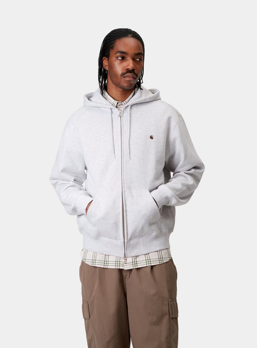 Carhartt WIP Hooded Madison Jacket, Ash Heather/Lumber Carhartt WIP Hooded Madison Jacket, Ash Heather/Lumber