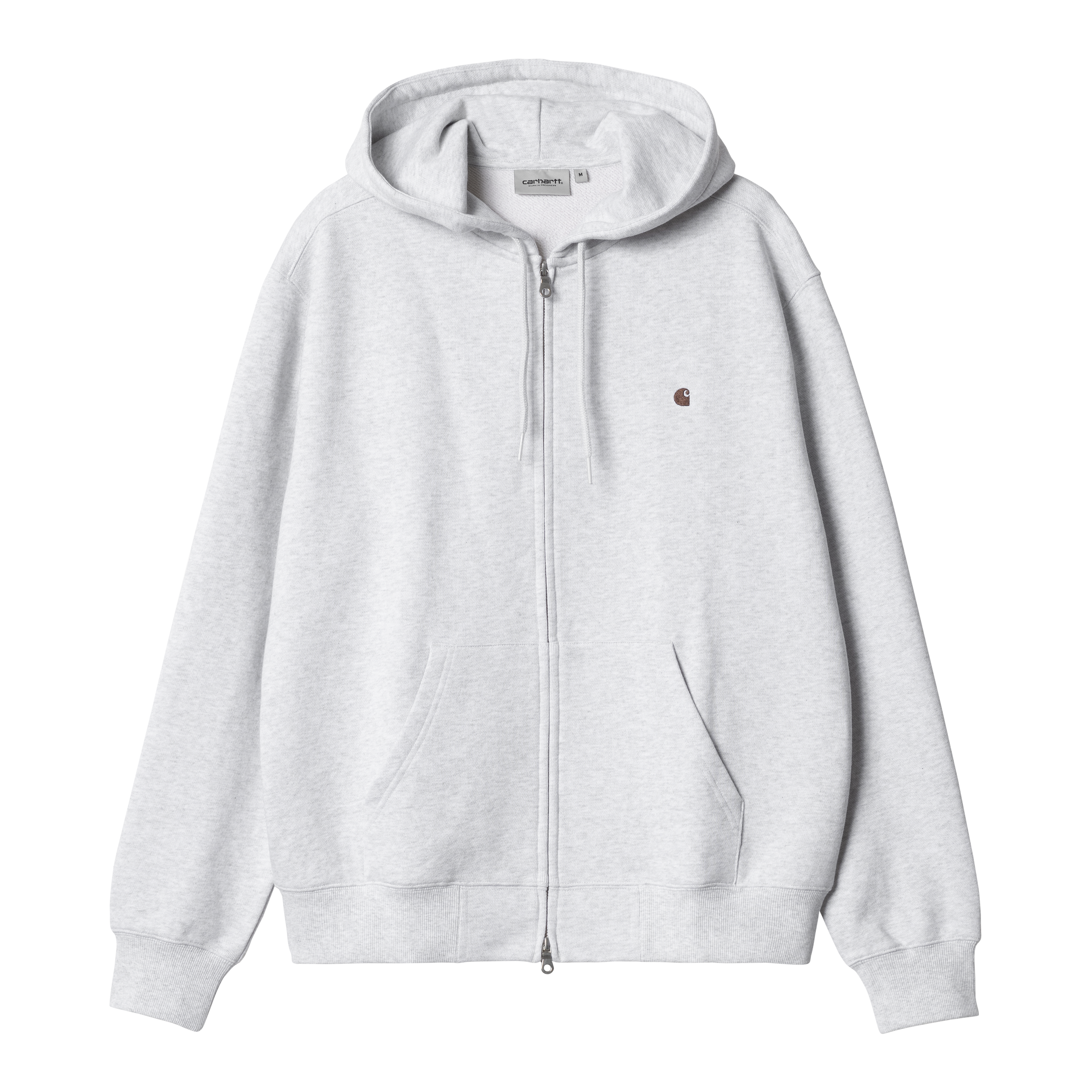 ★ドイツ発*carhartt WIP*新作*Madison ZIPフーディ/ASH★ Carhartt WIP Hooded Madison Jacket, Ash Heather/Lumber