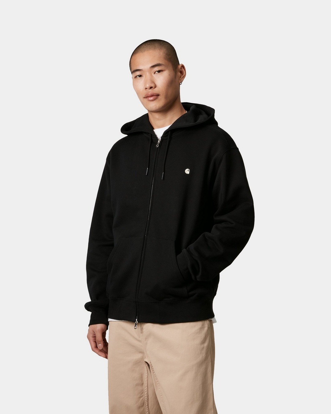 Carhartt WIP Hooded Madison Jacket, Black/Wax | Official Carhartt WIP Hooded Madison Jacket, Black/Wax | Official