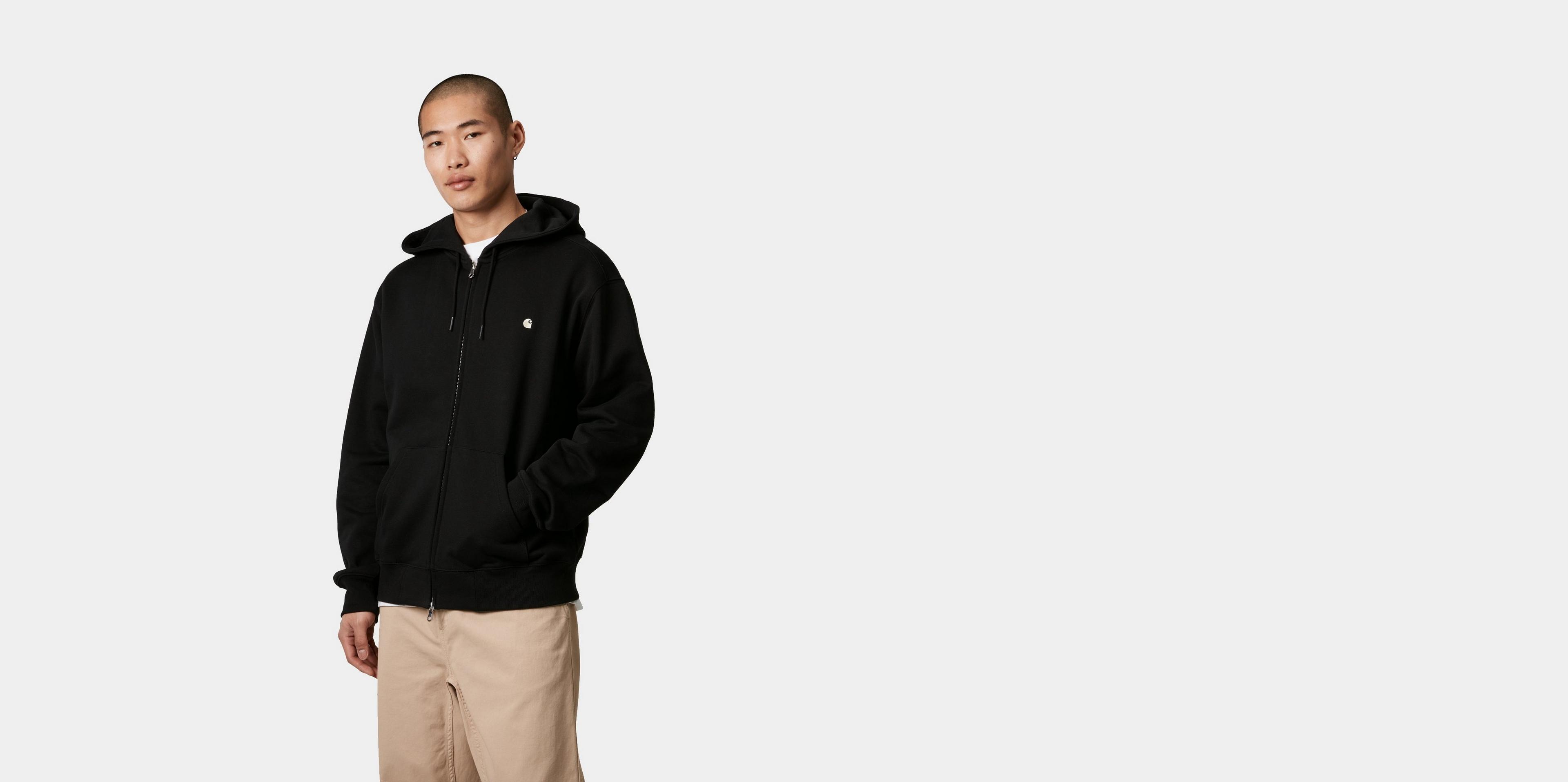 [CARHARTTWIP] HOODED MADISON JACKET ★大人気★ Carhartt WIP Hooded Madison Jacket, Grey Heather/Dark Navy