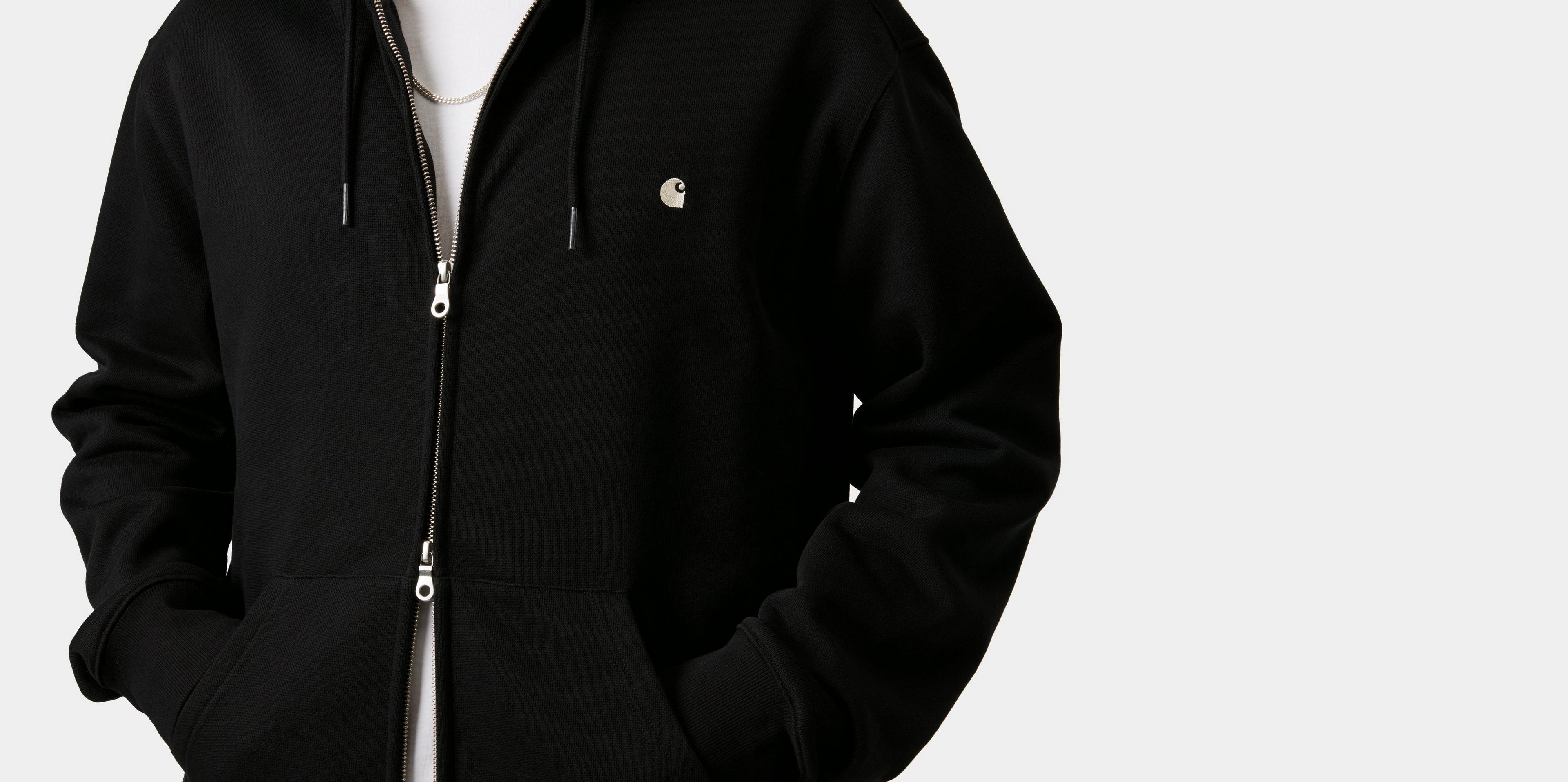 Carhartt WIP Hooded Madison Jacket, Black/Wax | Official