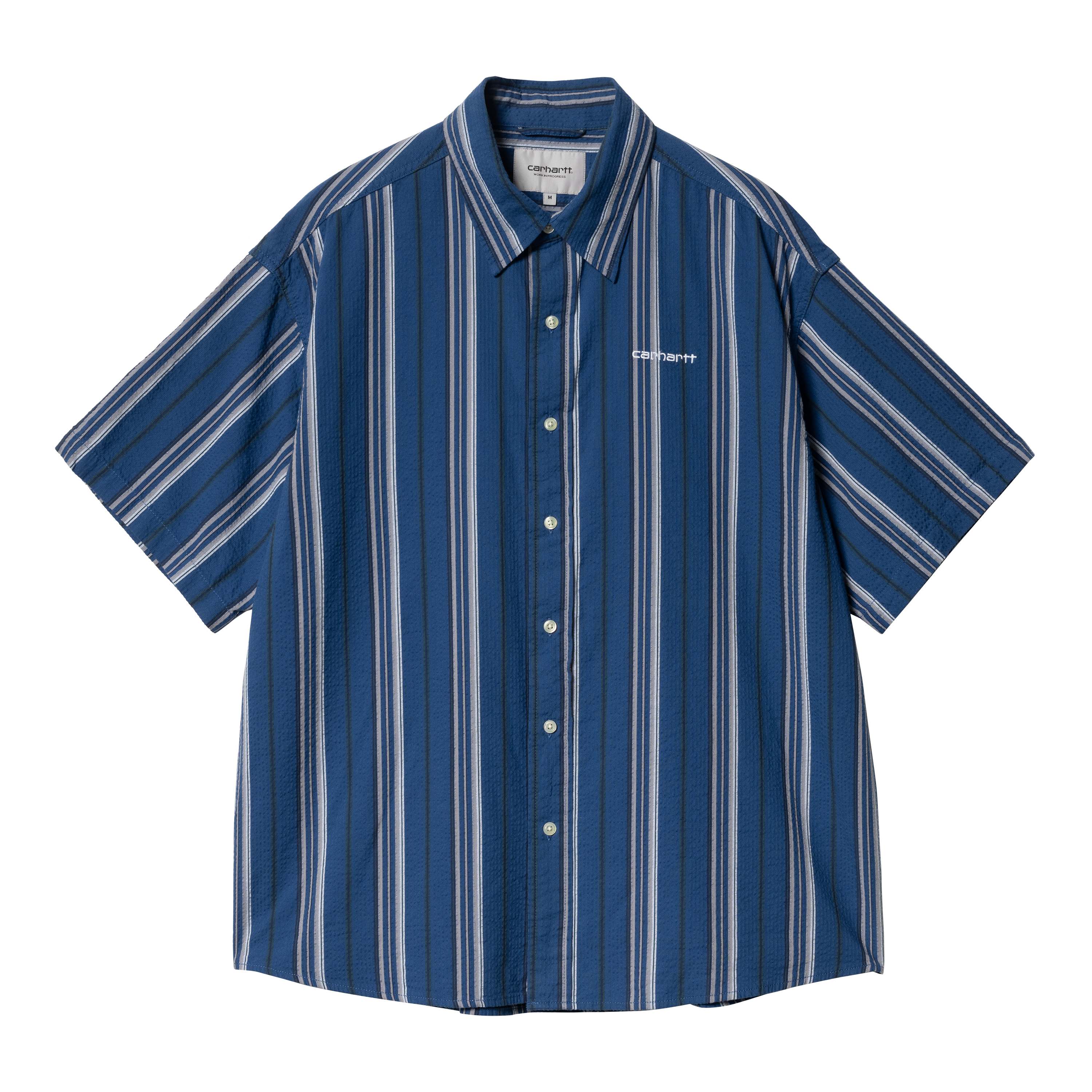 Carhartt WIP Short Sleeve Quentin Shirt in Blu