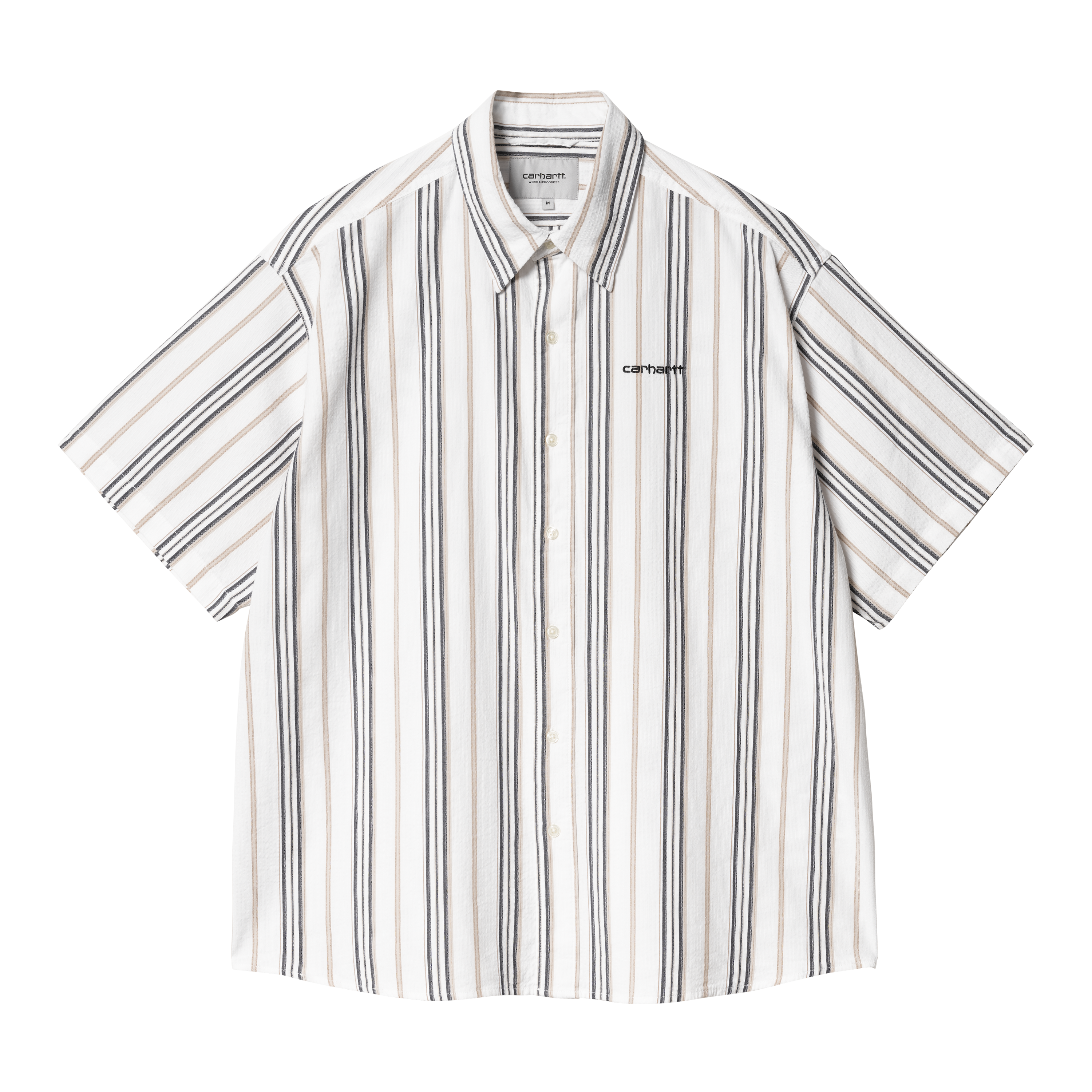Carhartt WIP Short Sleeve Quentin Shirt en Blanco