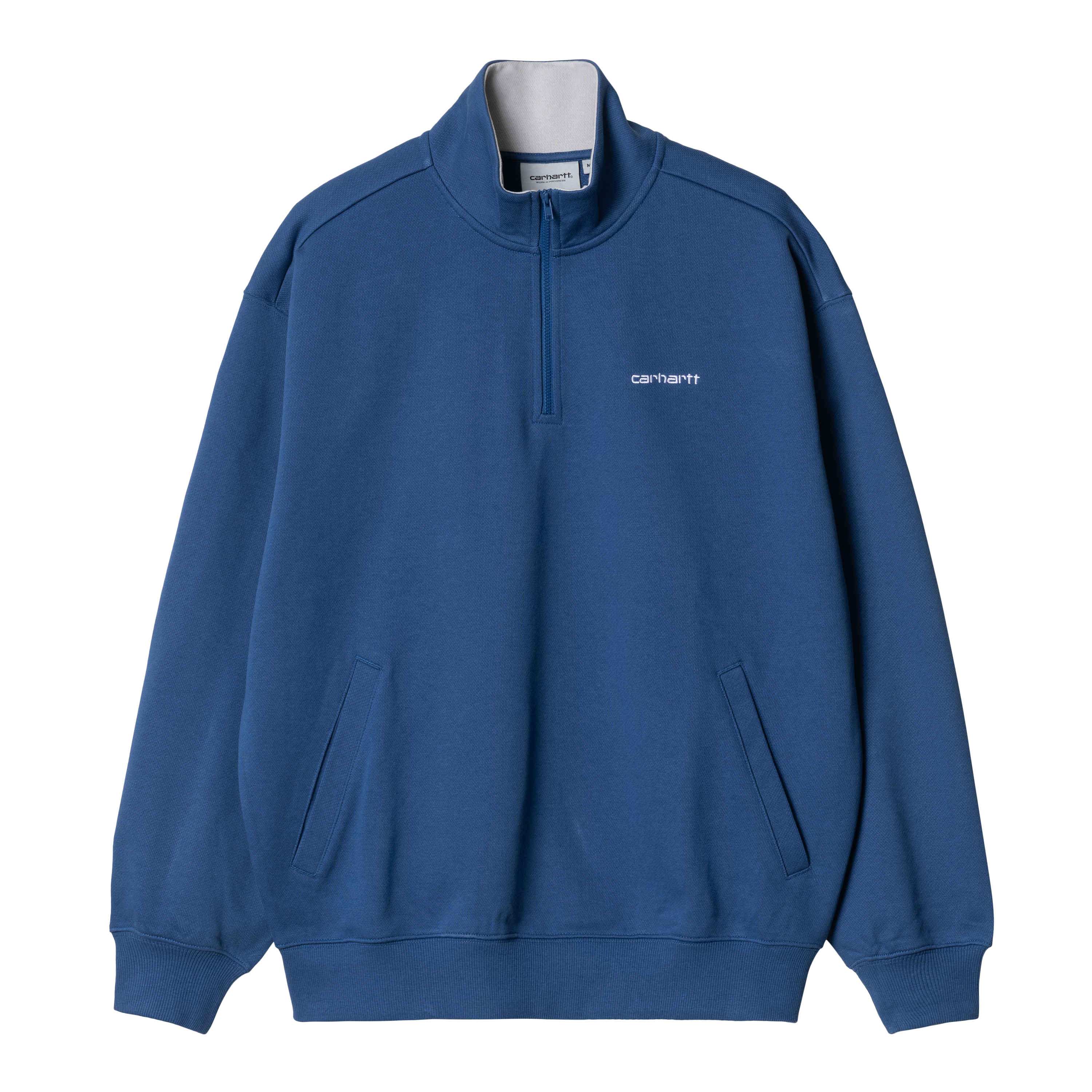 Carhartt WIP Long Sleeve Adam Half-zip Sweatshirt Bleu