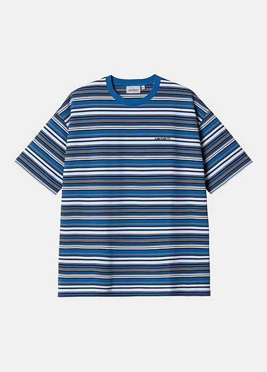 Carhartt WIP Short Sleeve Xavier Waffle T-shirt in Blu