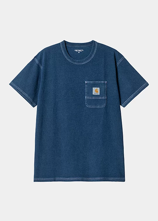 Carhartt WIP Short Sleeve Work Pocket T-shirt in Blu