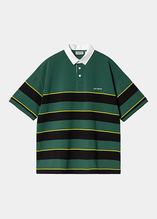 Carhartt WIP Short Sleeve Braxton Polo en Verde