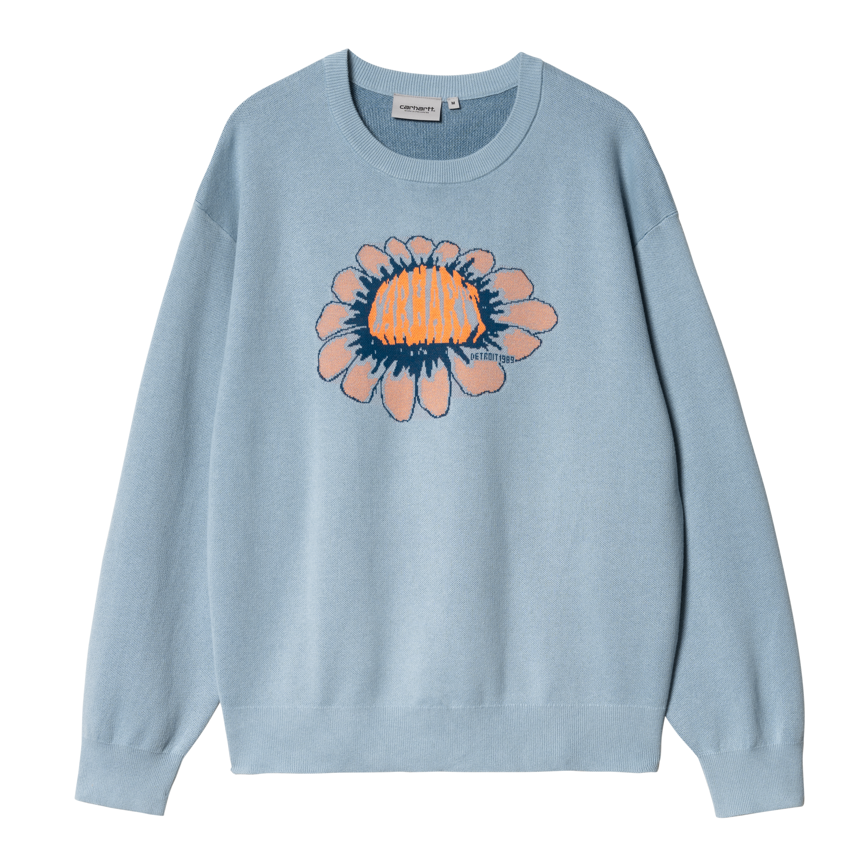 Carhartt WIP Pixel Flower Sweater in Blau