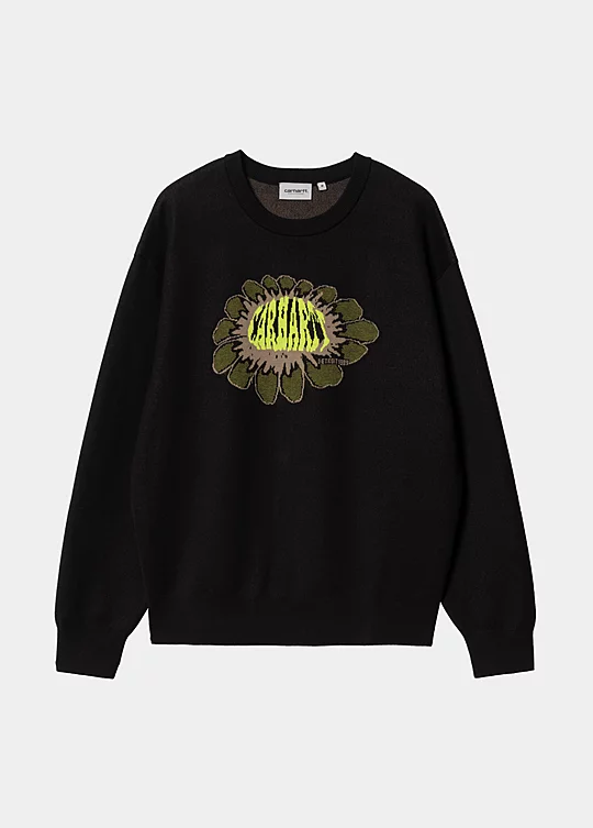 Carhartt WIP Pixel Flower Sweater en Negro