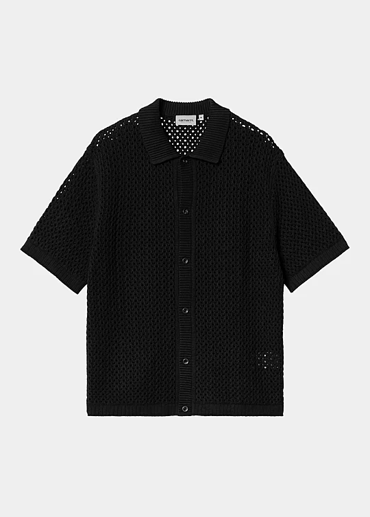 Carhartt WIP Short Sleeve Ravel Knit Shirt in Schwarz