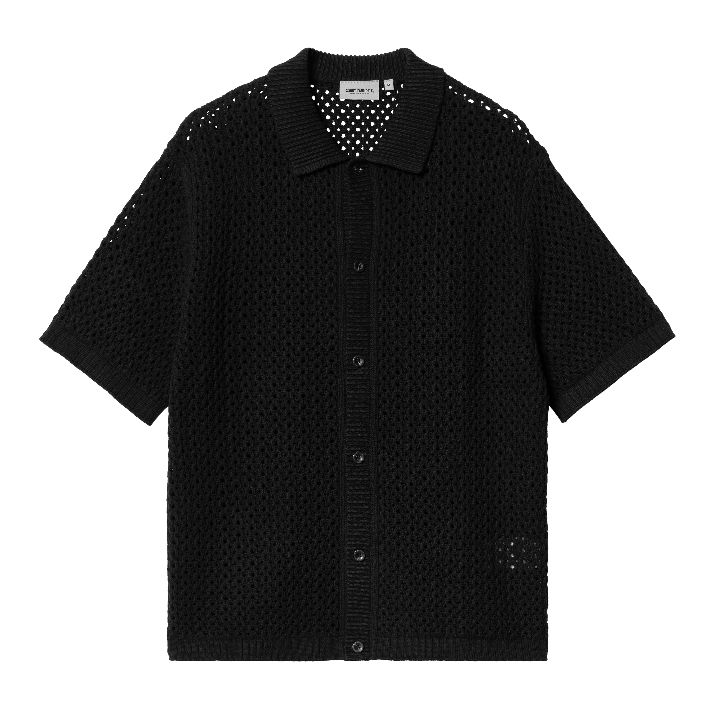 Carhartt WIP Short Sleeve Ravel Knit Shirt in Black