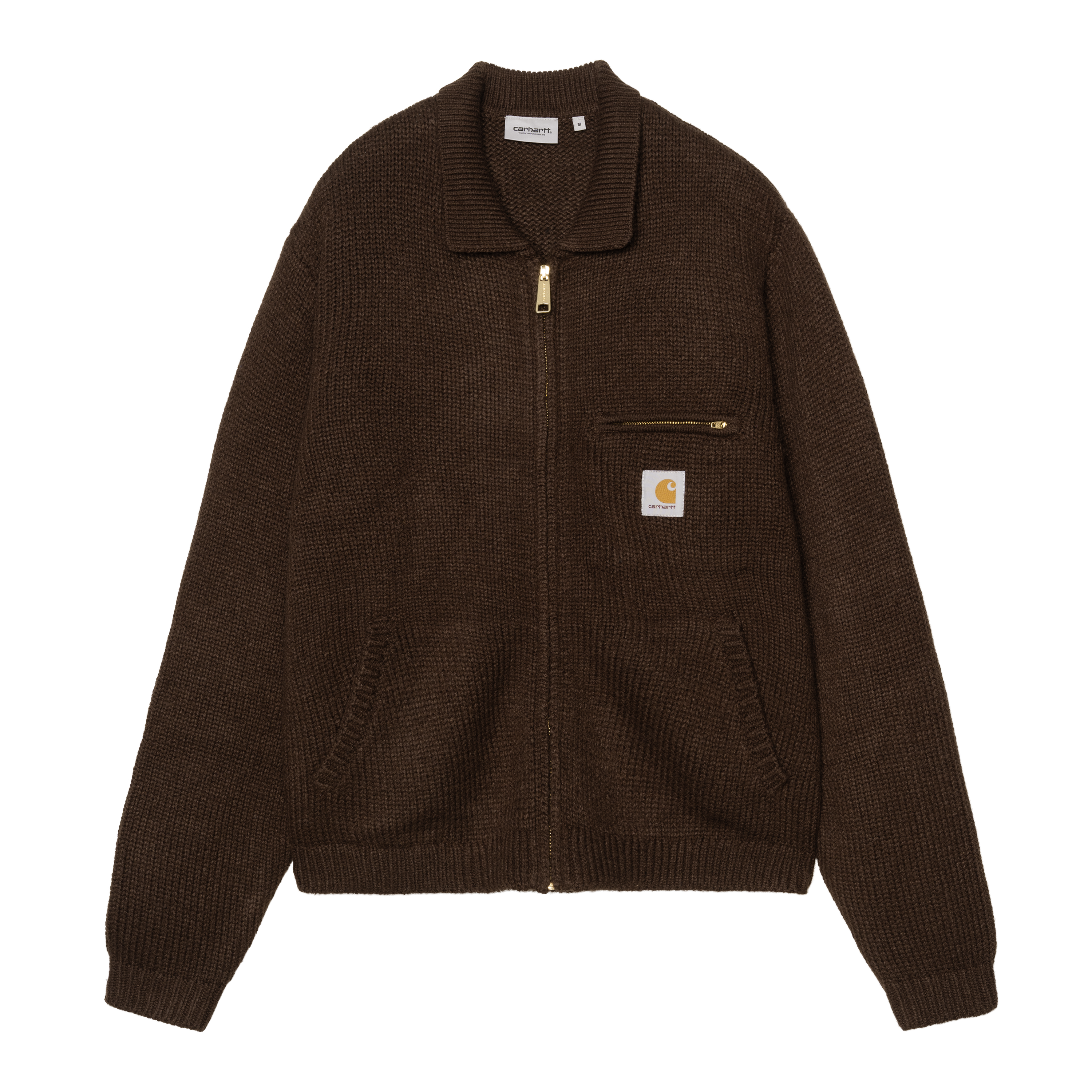 ジャケット・アウター carhartt wip DETROIT JACKET Tobacco Carhartt WIP Detroit Knit Jacket, Tobacco | Official Online