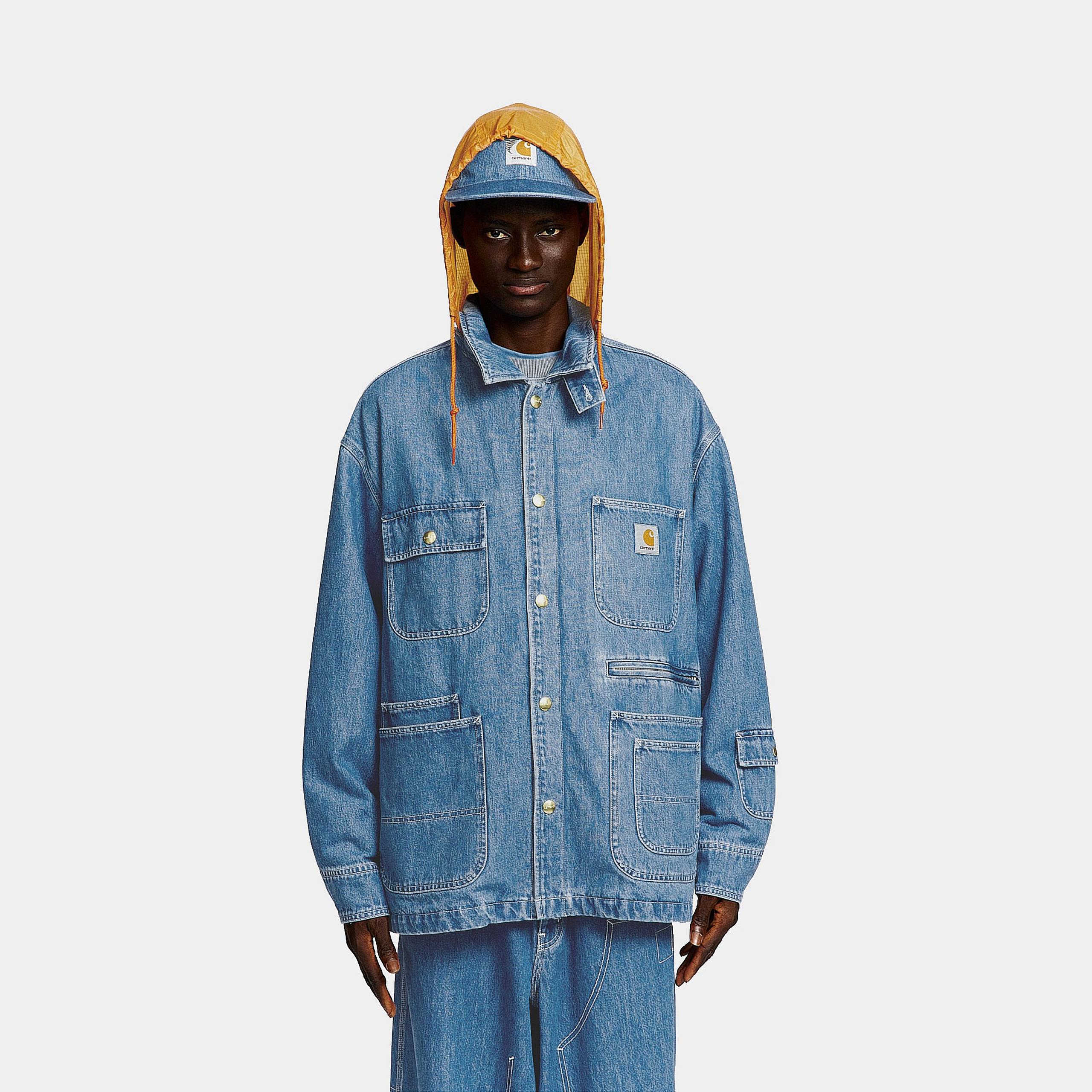 Carhartt WIP x INVINCIBLE® Denim Chore Coat Max (100% Cotton Carhartt WIP x INVINCIBLE® Denim Chore Coat Max (100% Cotton