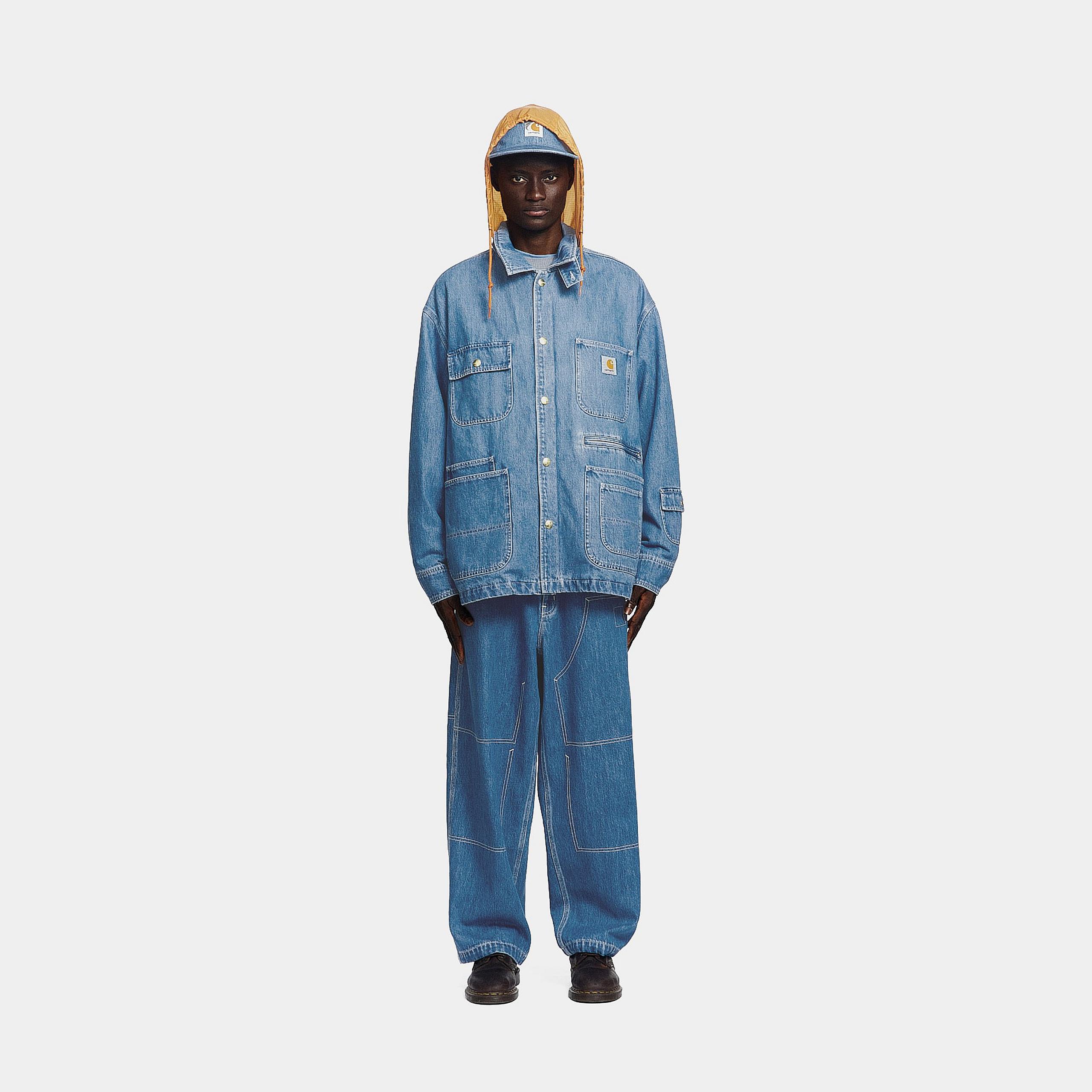 Carhartt WIP x INVINCIBLE® Denim Chore Coat Max (100% Cotton Carhartt WIP x INVINCIBLE® Denim Chore Coat Max (100% Cotton