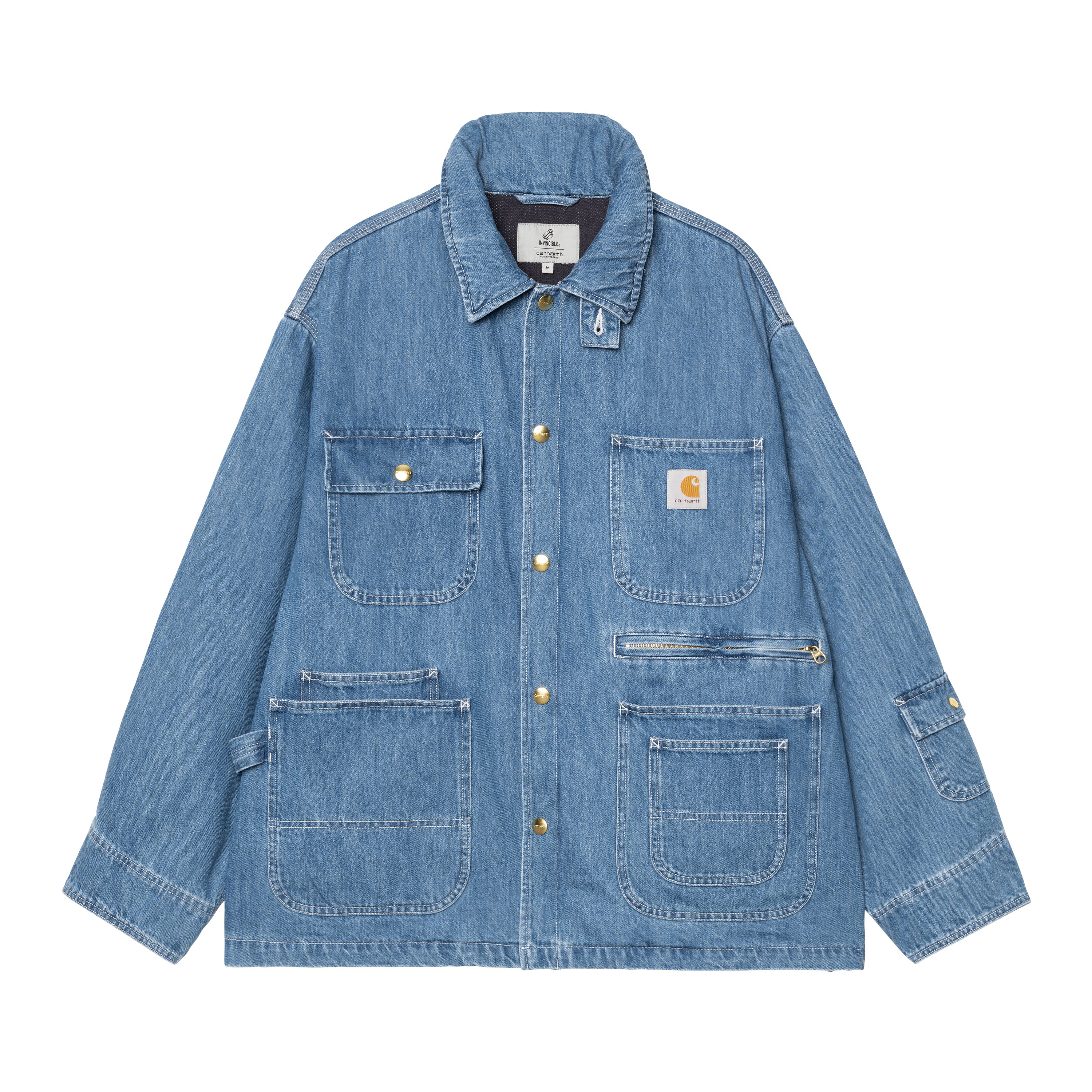 ジャケット・アウター Carhartt WIP x INVINCIBLE DenimChoreCoat A242054_01_06-ST-02?$