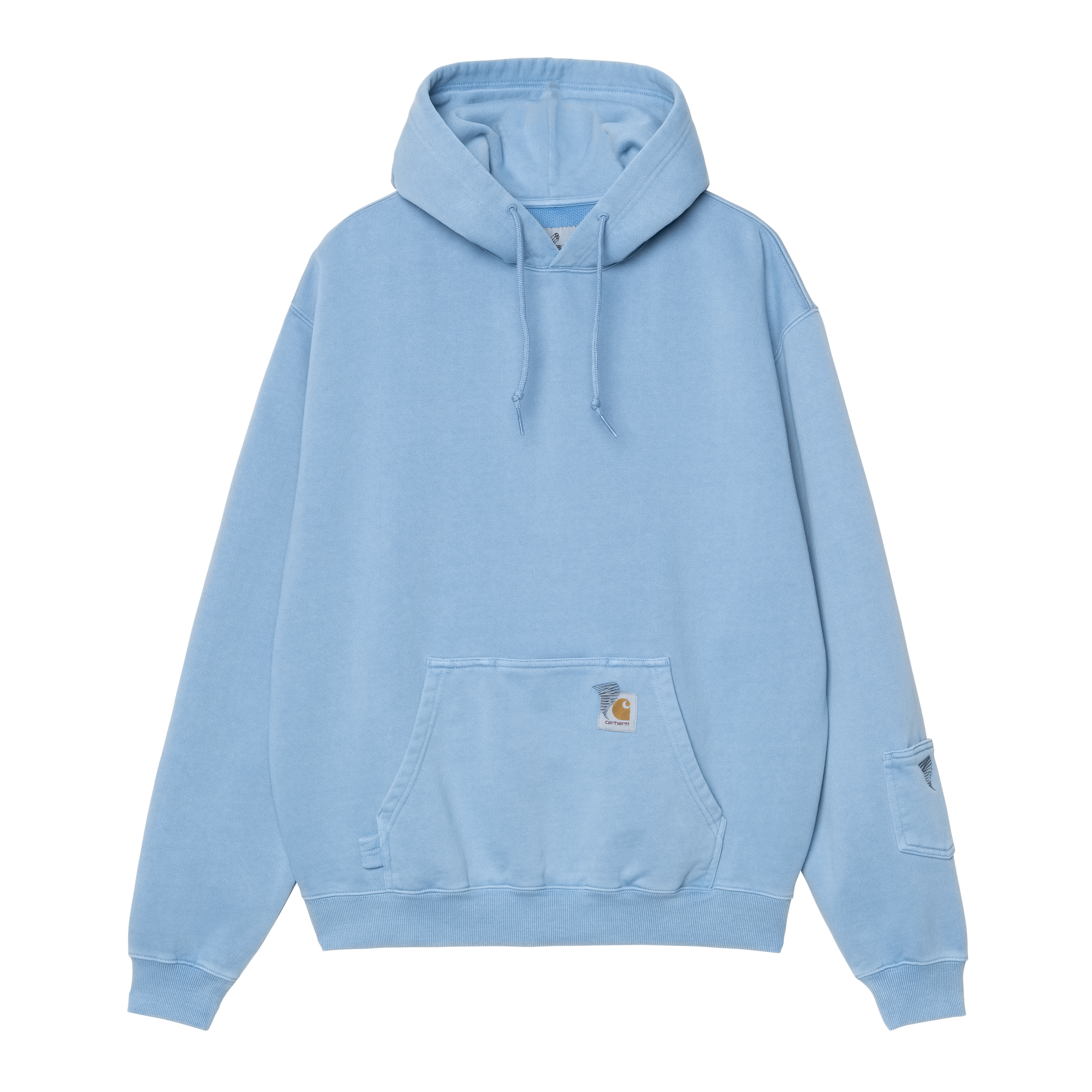 Carhartt WIP Hooded Pigment Dyed Sweat in Blue