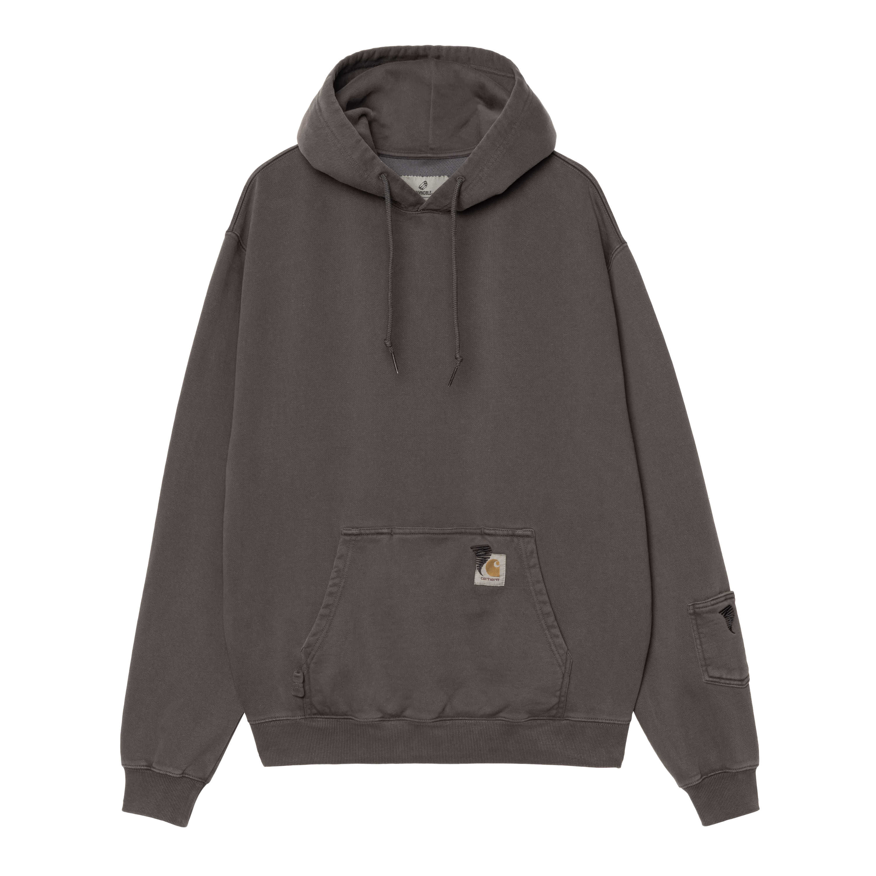 Carhartt WIP Hooded Pigment Dyed Sweat in Grey