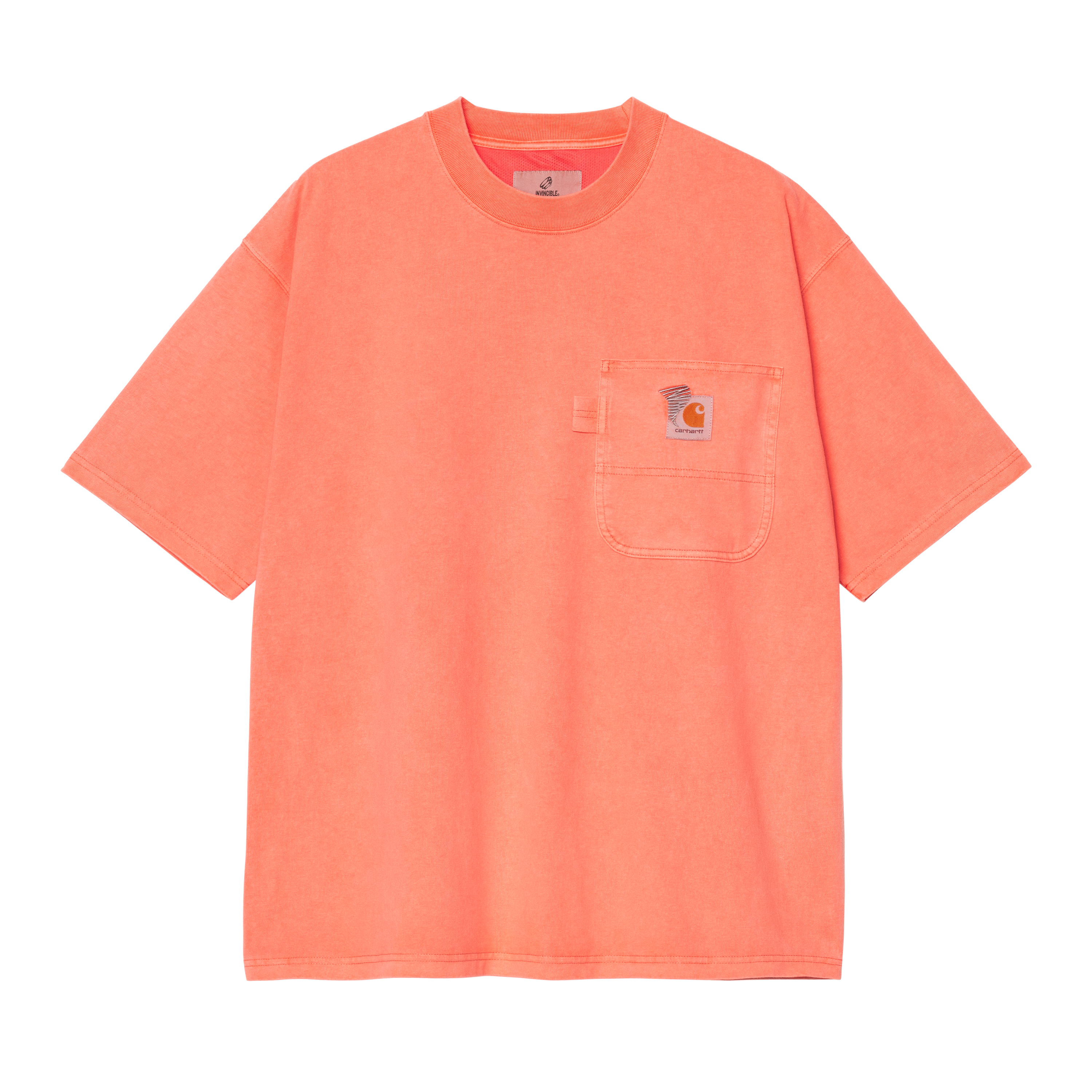 Carhartt WIP Carhartt WIP x INVINCIBLE® Short Sleeve Pigment Dyed T-shirt in Orange