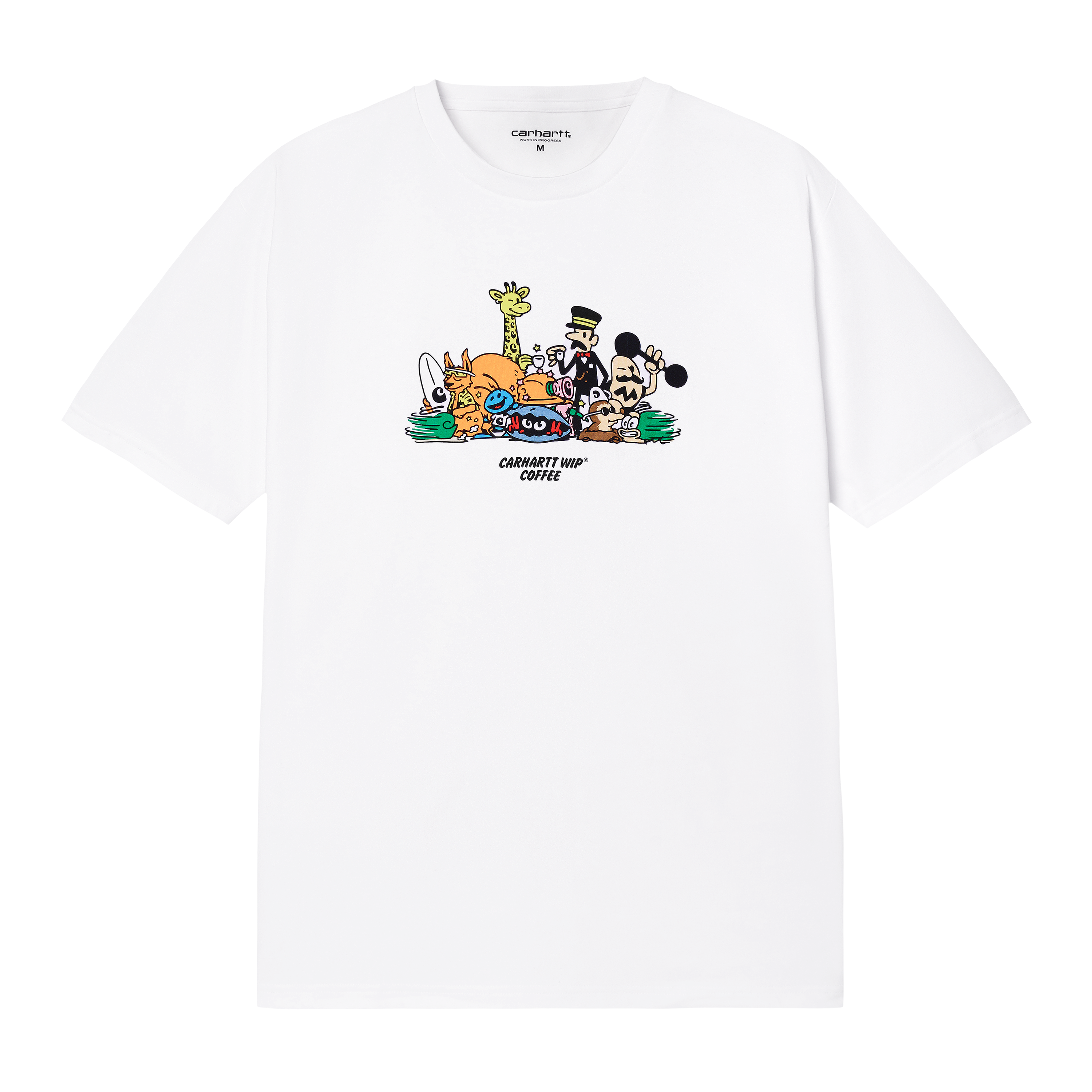 Carhartt WIP Short Sleeve Coffee T-Shirt F24 Blanc