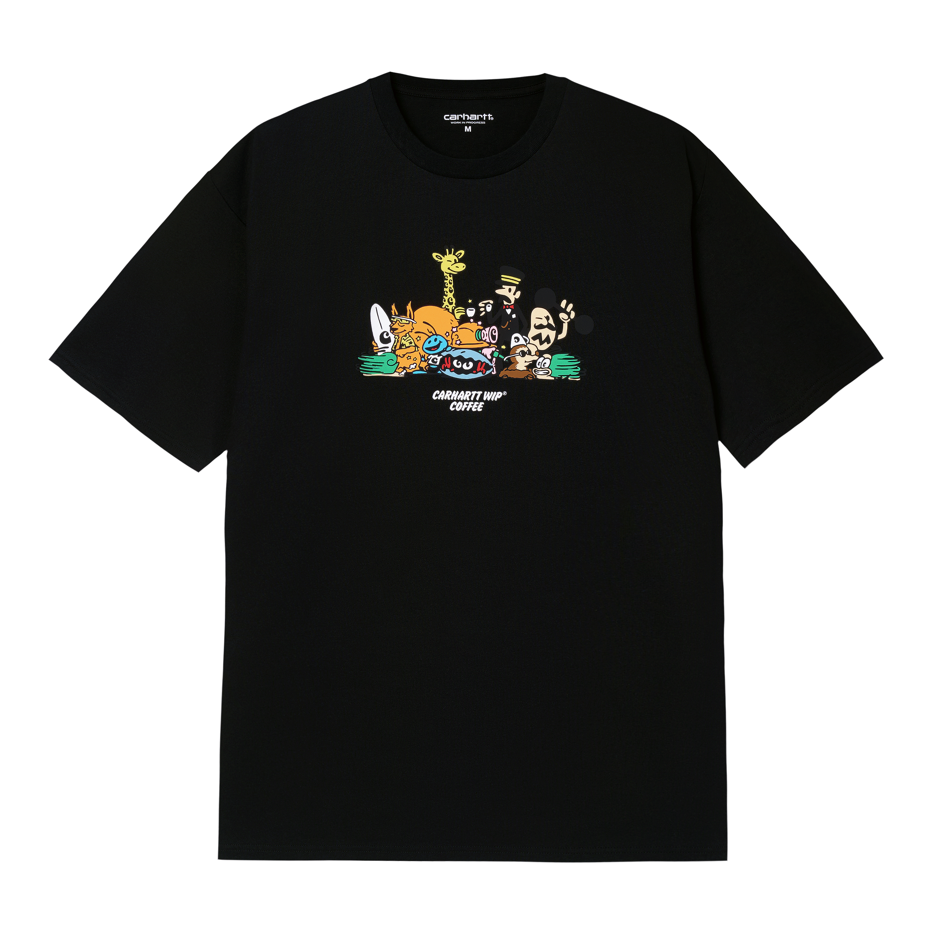 Carhartt WIP Short Sleeve Coffee T-Shirt F24 in Nero