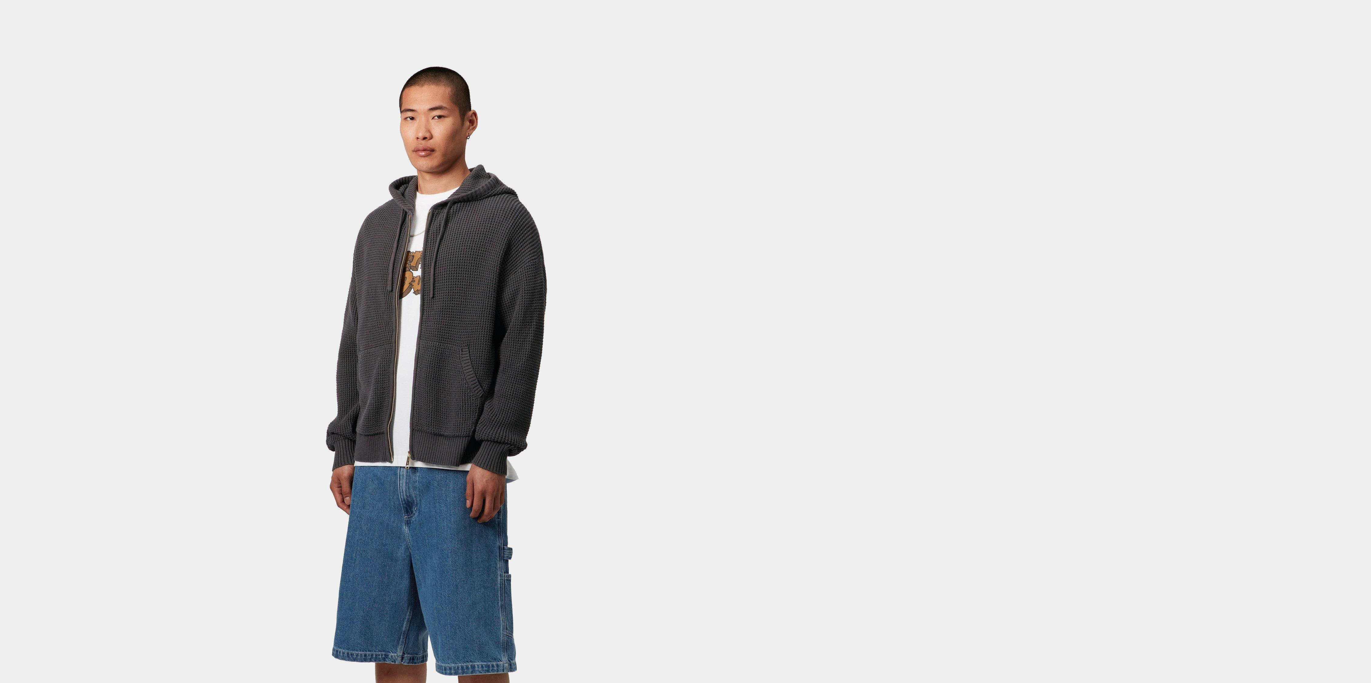 [CARHARTTWIP] HOODED WAFFLE JACKET ★大人気★ Carhartt WIP Hooded Waffle Jacket, Phantom Grey | Official