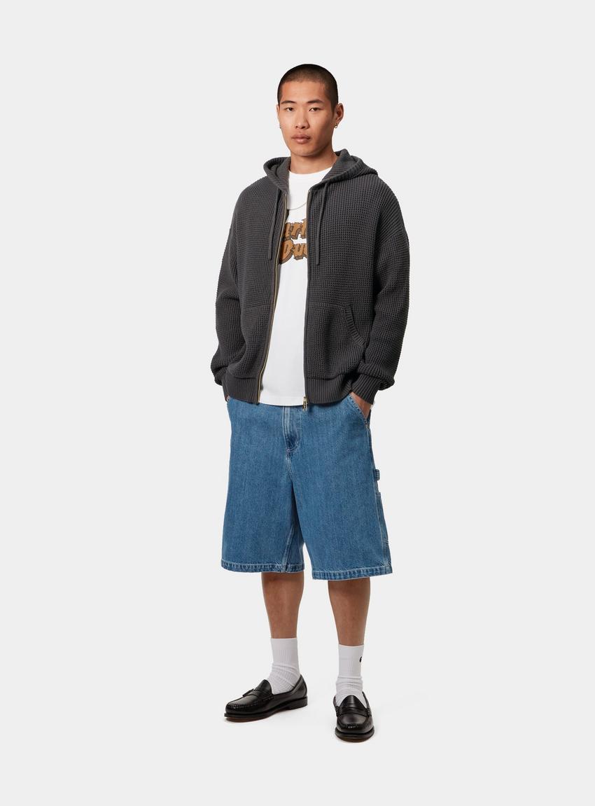 パーカー・フーディ CARHARTT HOODED WAFFLE JACKET 5SA156 Carhartt WIP Hooded Waffle Jacket, Phantom Grey | Official