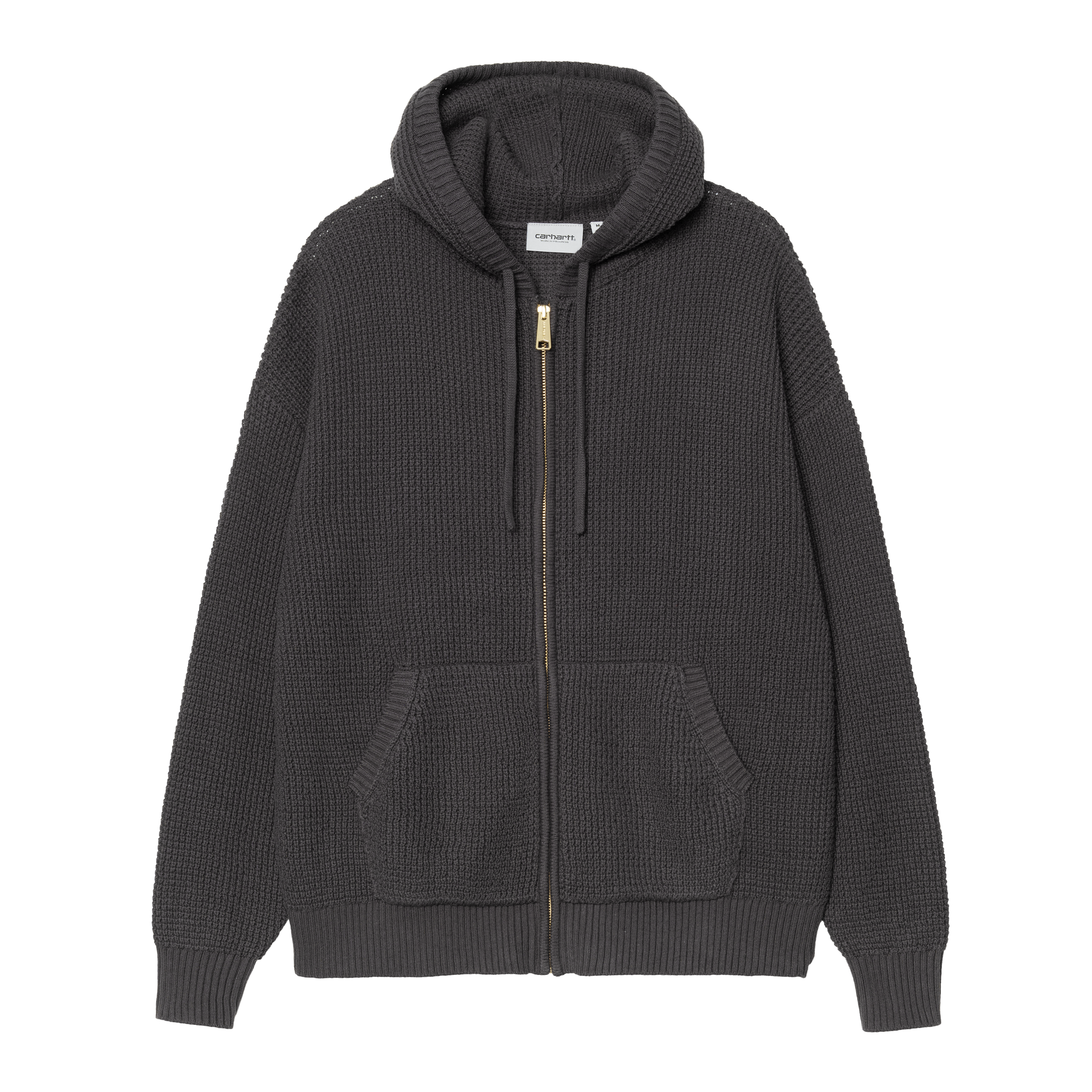 Carhartt WIP Hooded Waffle Jacket, Phantom Grey | Official