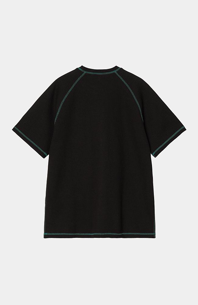 ★ドイツ発*carhartt WIP*新作*Waffle Panel Tシャツ/BLACK★ Carhartt WIP S/S Waffle Panel T-Shirt, Black/Rainforest